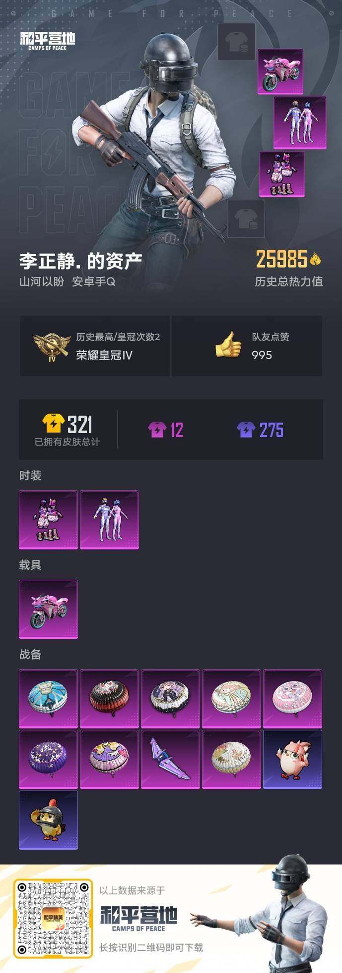 HPLX463280和平精英账号详情图4