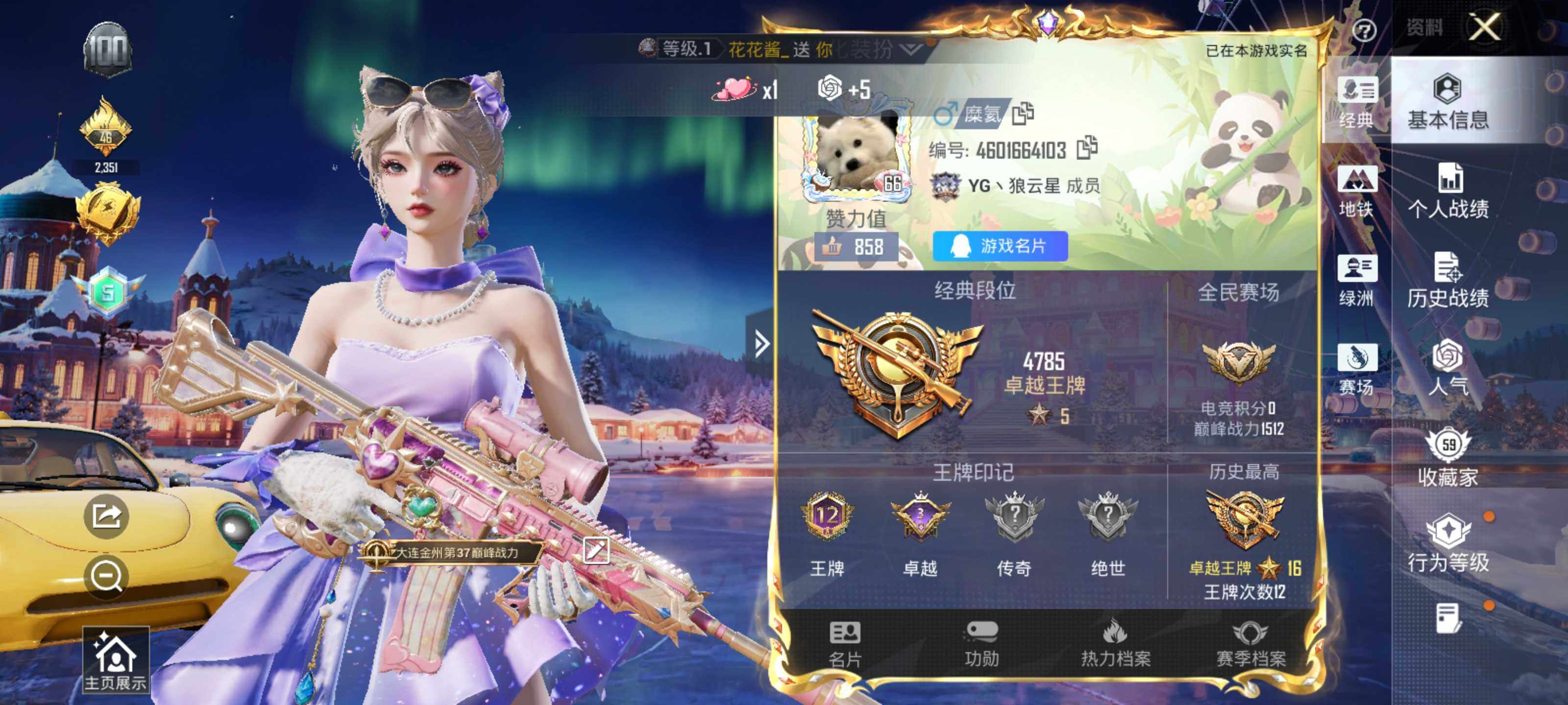 HPLX465017和平精英账号详情图5