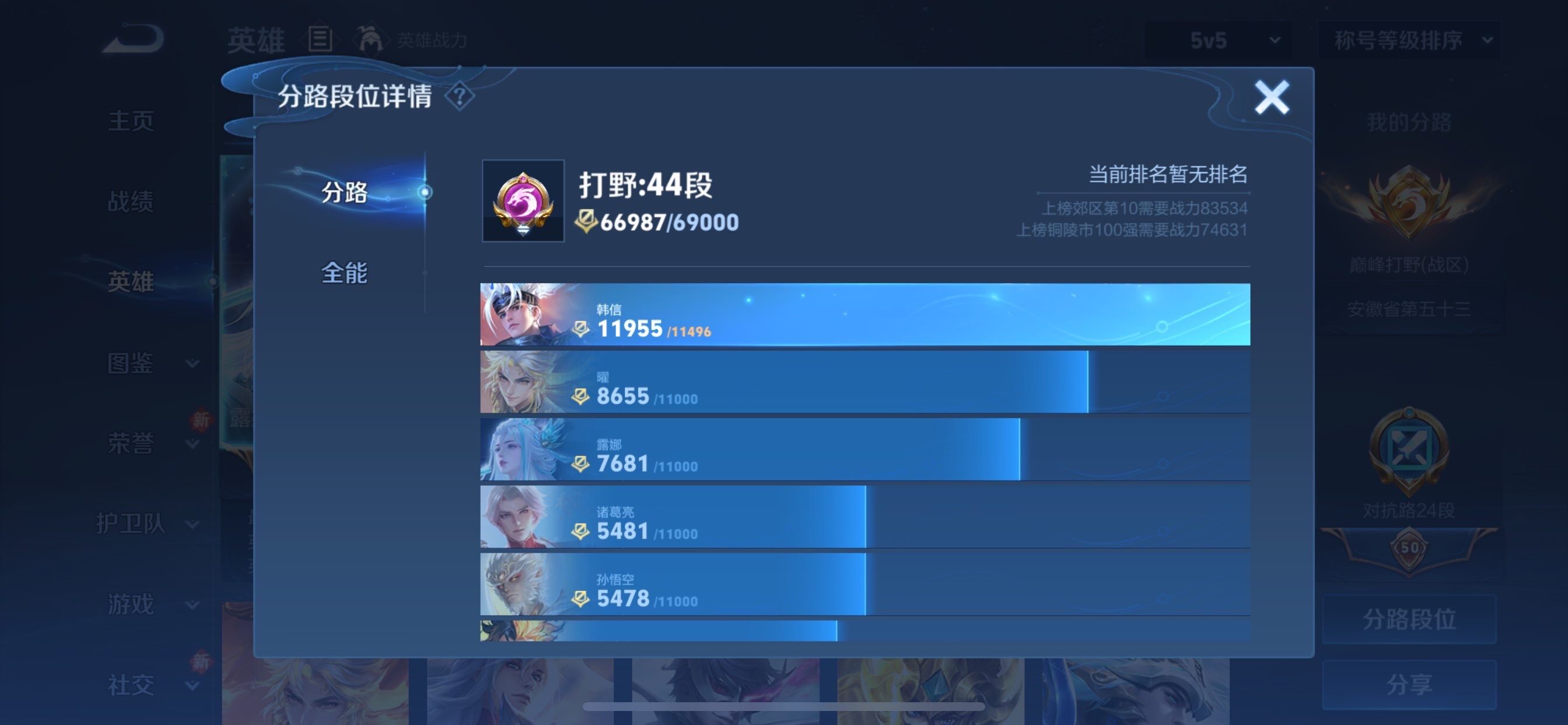 WZCMY481166王者荣耀账号详情图5