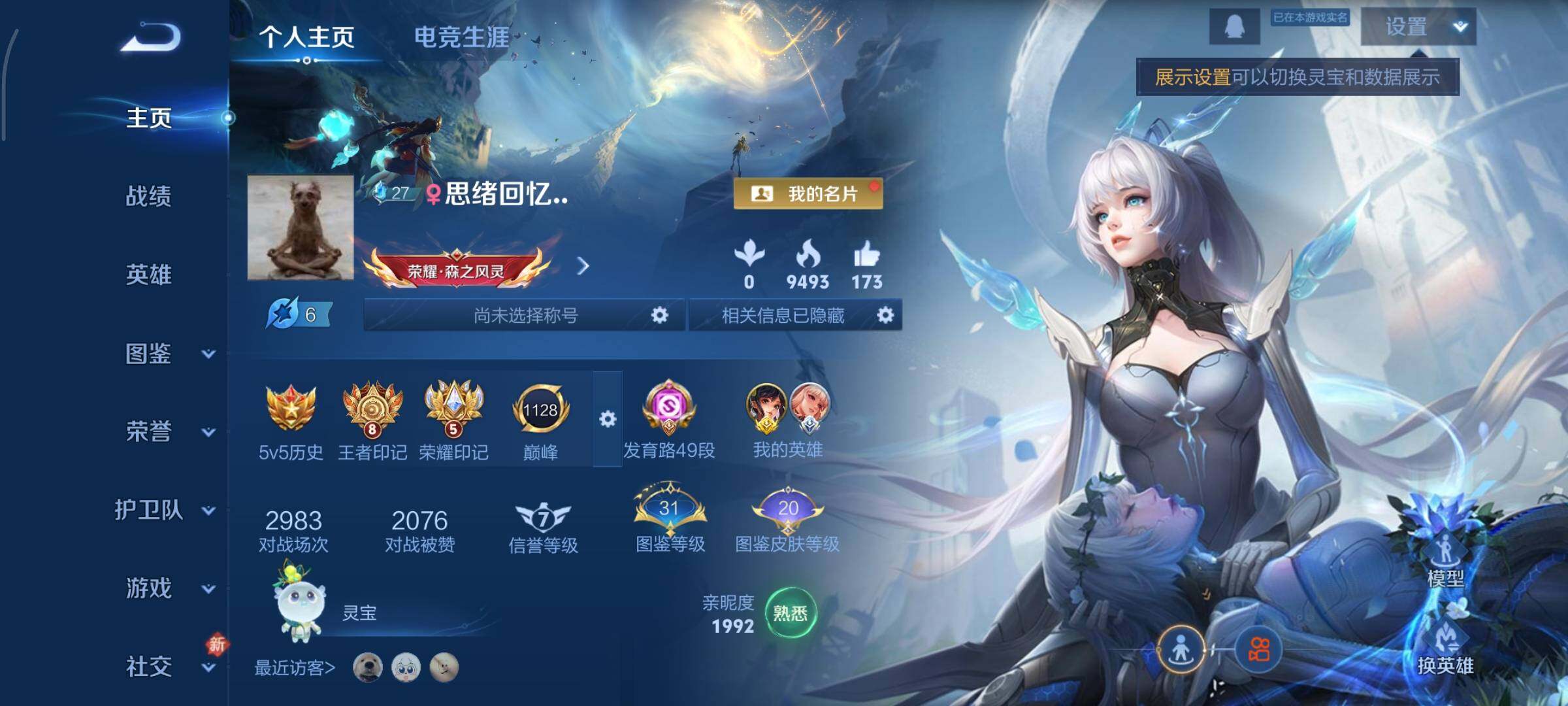 WZCMY499231王者荣耀账号详情图2