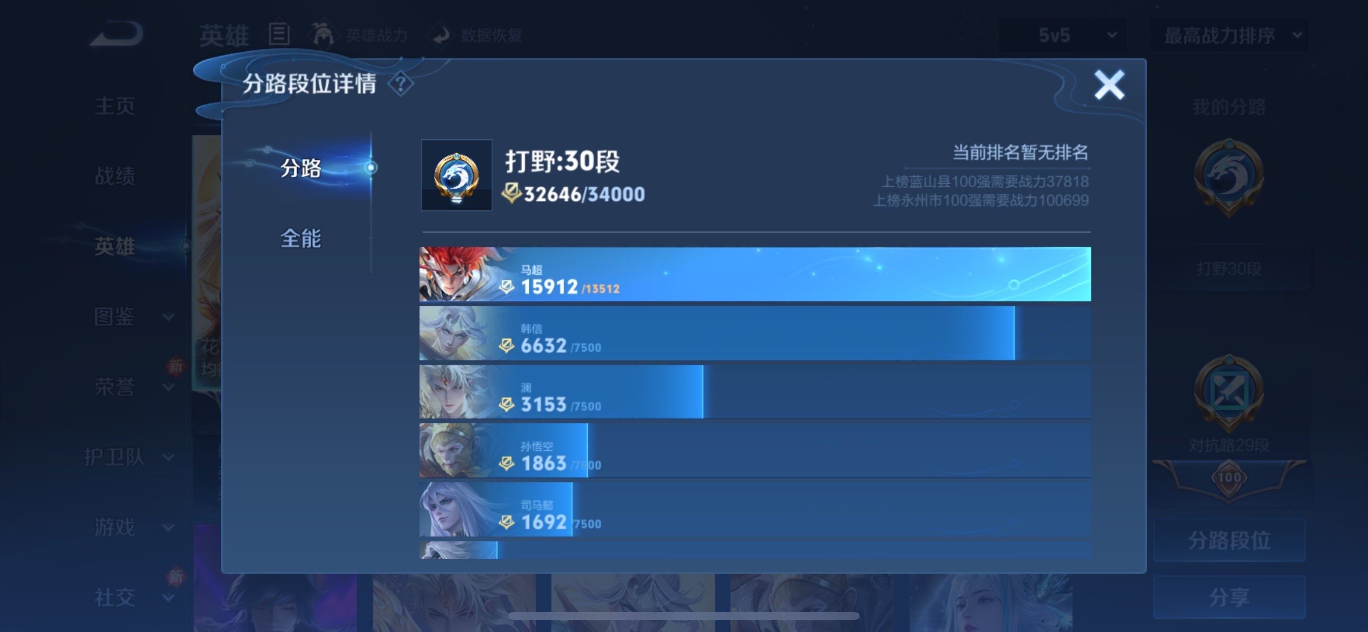 WZCMY481109王者荣耀账号详情图4 WZCMY481109王者荣耀账号详情图4