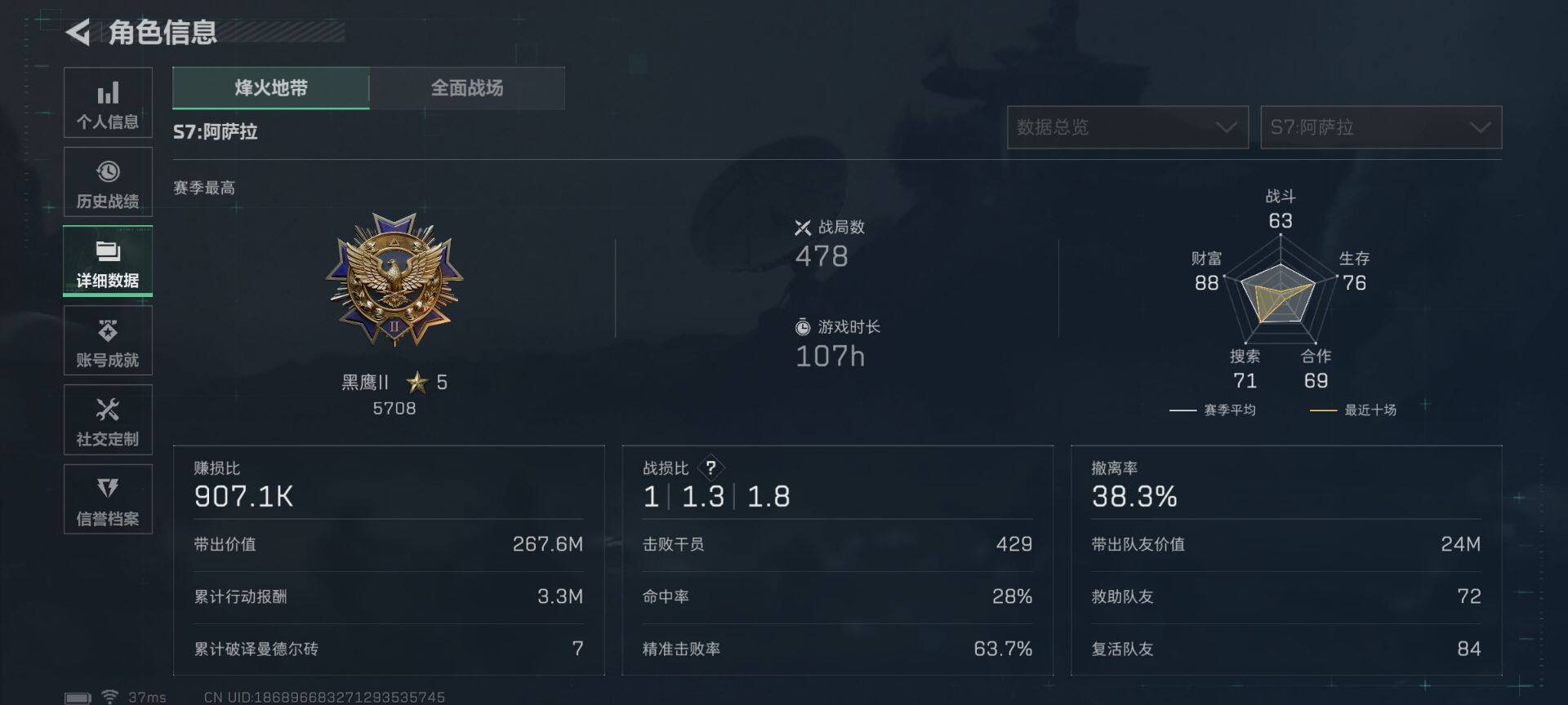 SJZQM420989三角洲行动账号详情图7