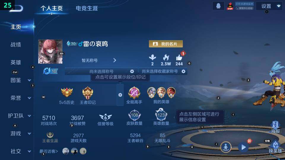 WZ03484203王者荣耀账号详情图5 WZ03484203王者荣耀账号详情图5