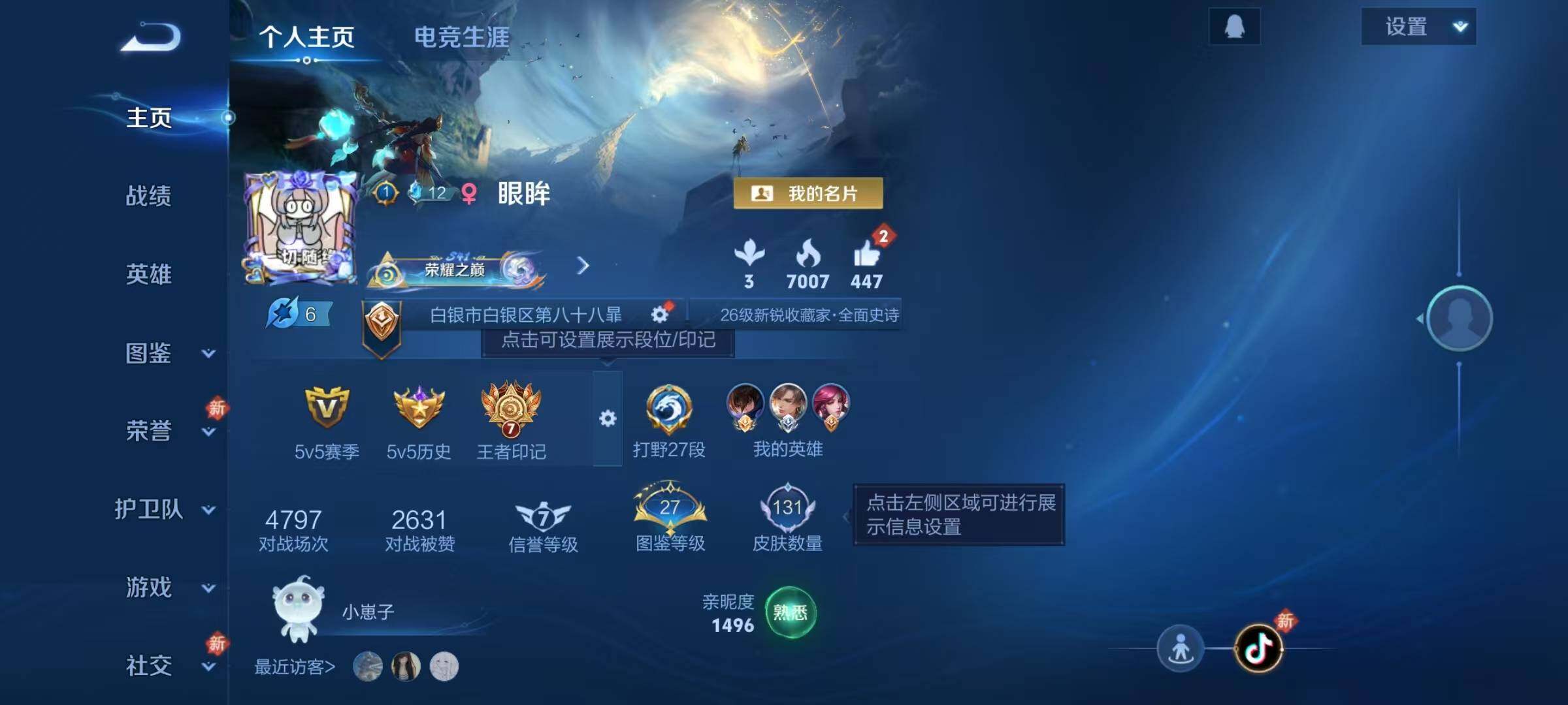 WZJZ493142王者荣耀账号详情图5 WZJZ493142王者荣耀账号详情图5