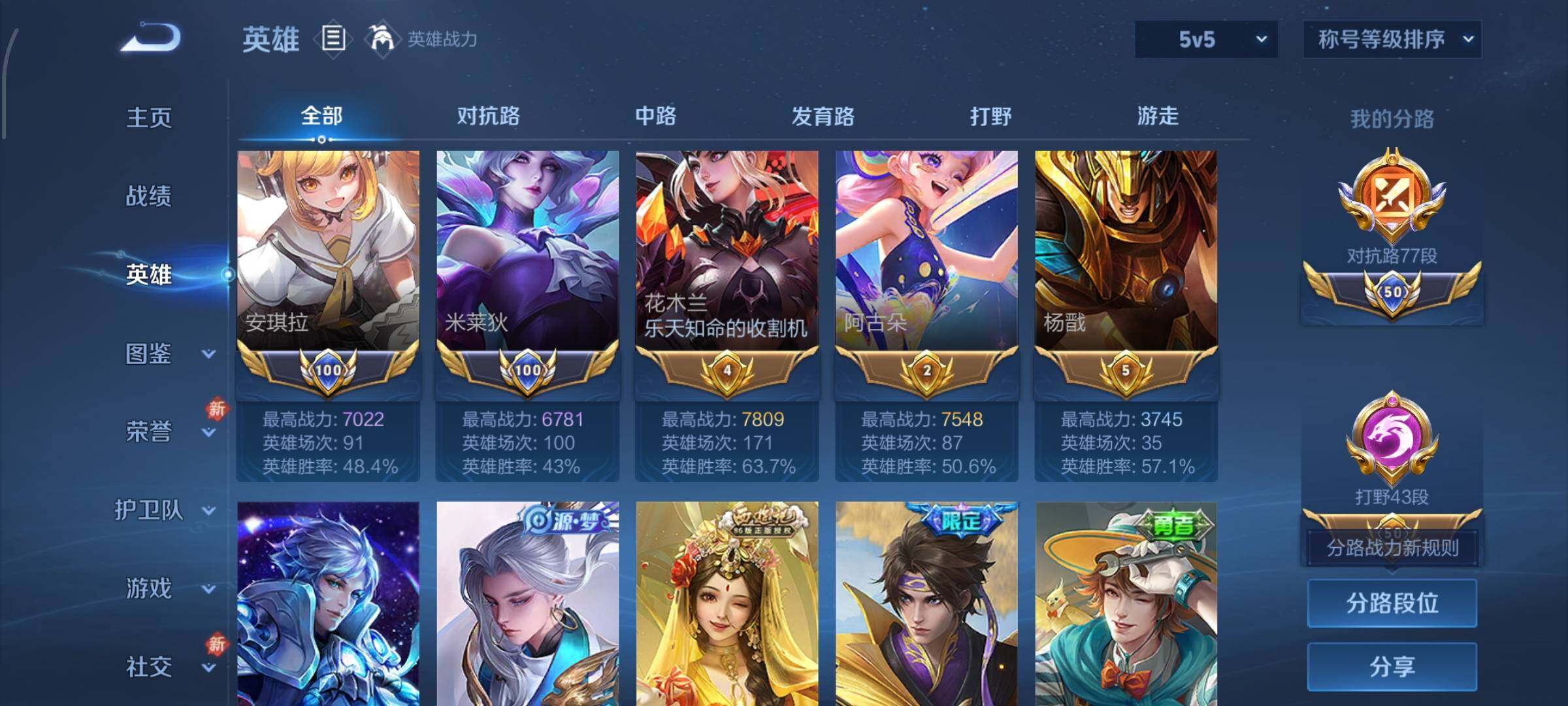 WZCMW4110603王者荣耀账号详情图5