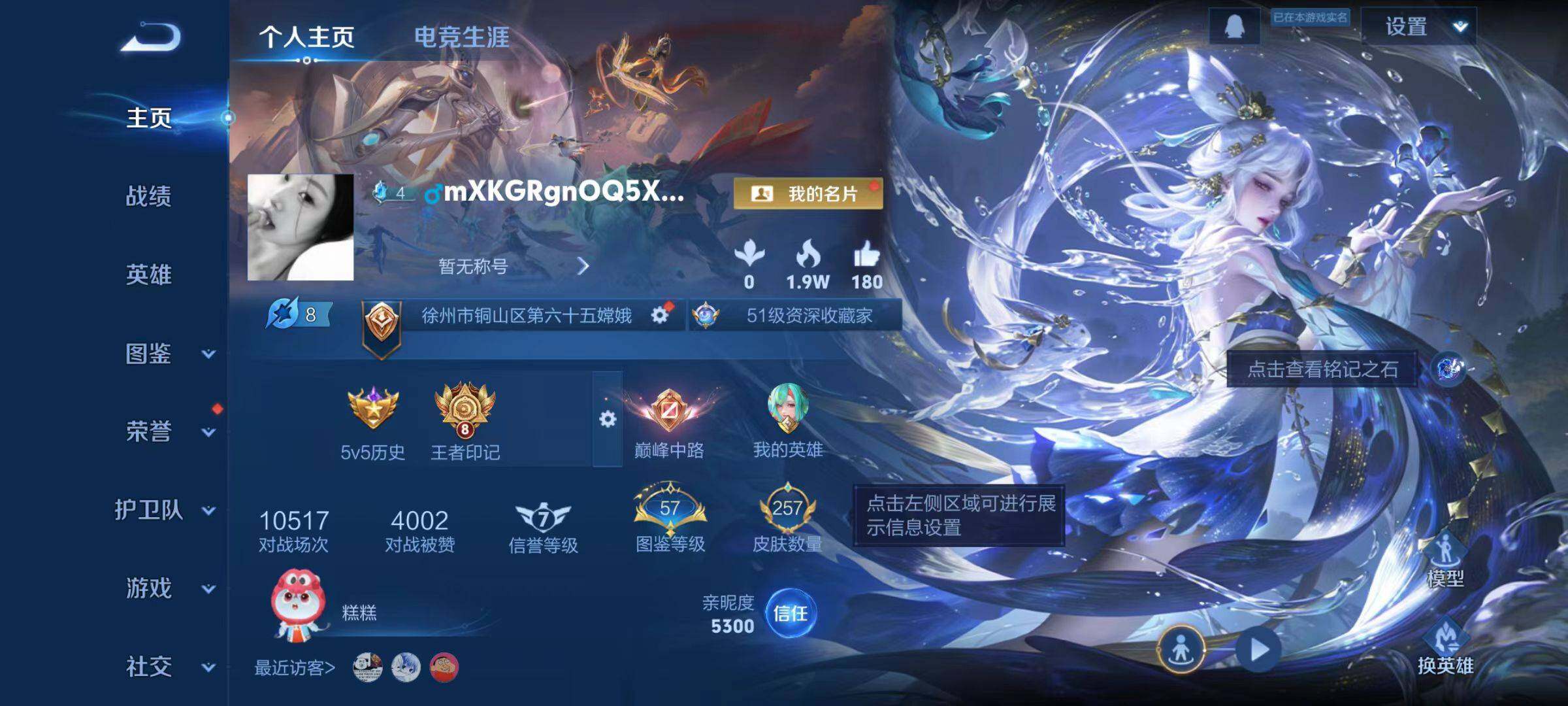 WZCMW480283王者荣耀账号详情图6 WZCMW480283王者荣耀账号详情图6