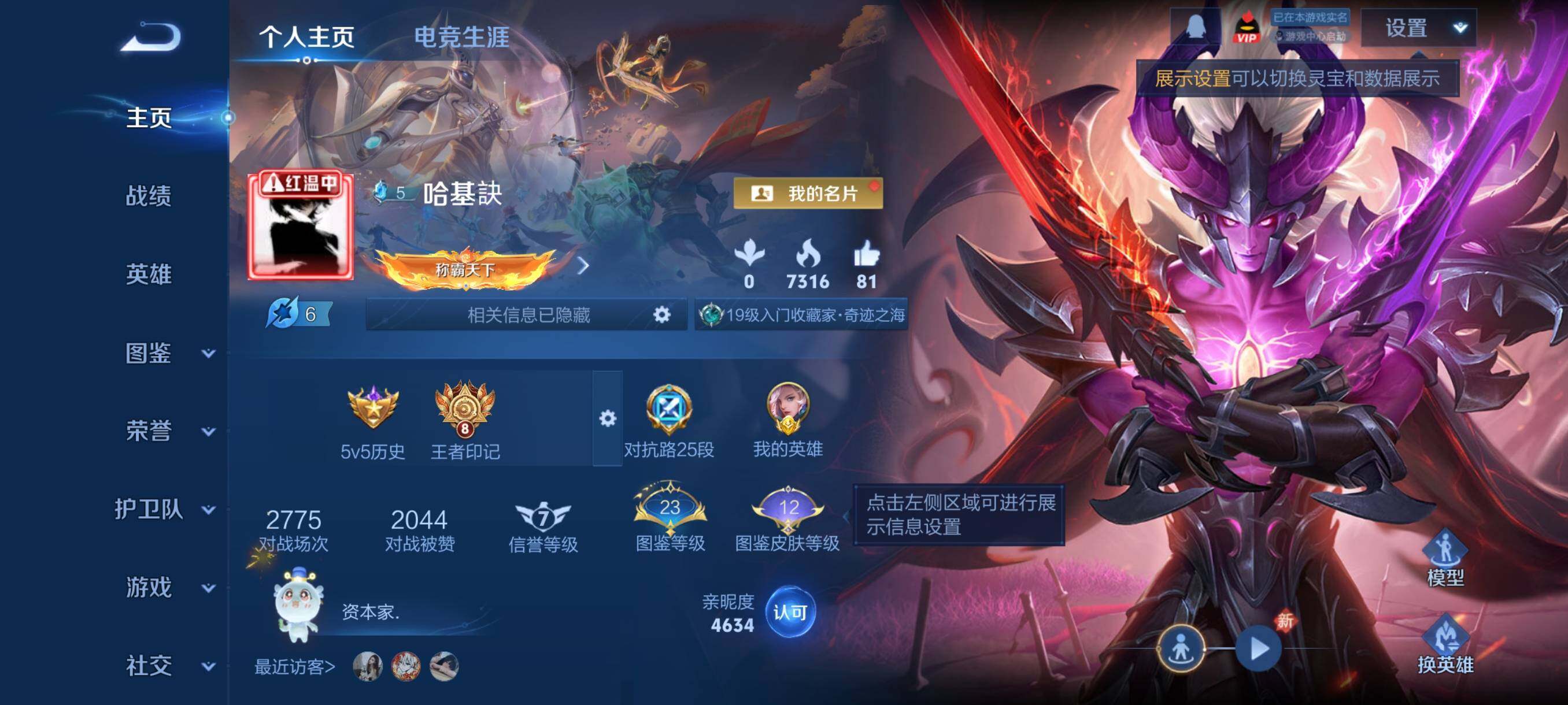 WZCMY484691王者荣耀账号详情图2