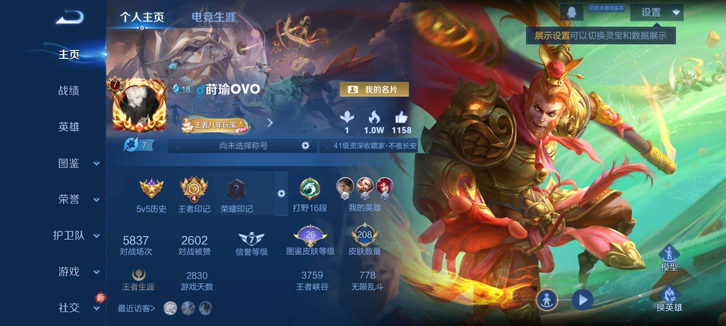 WZCMY484295王者荣耀账号详情图2