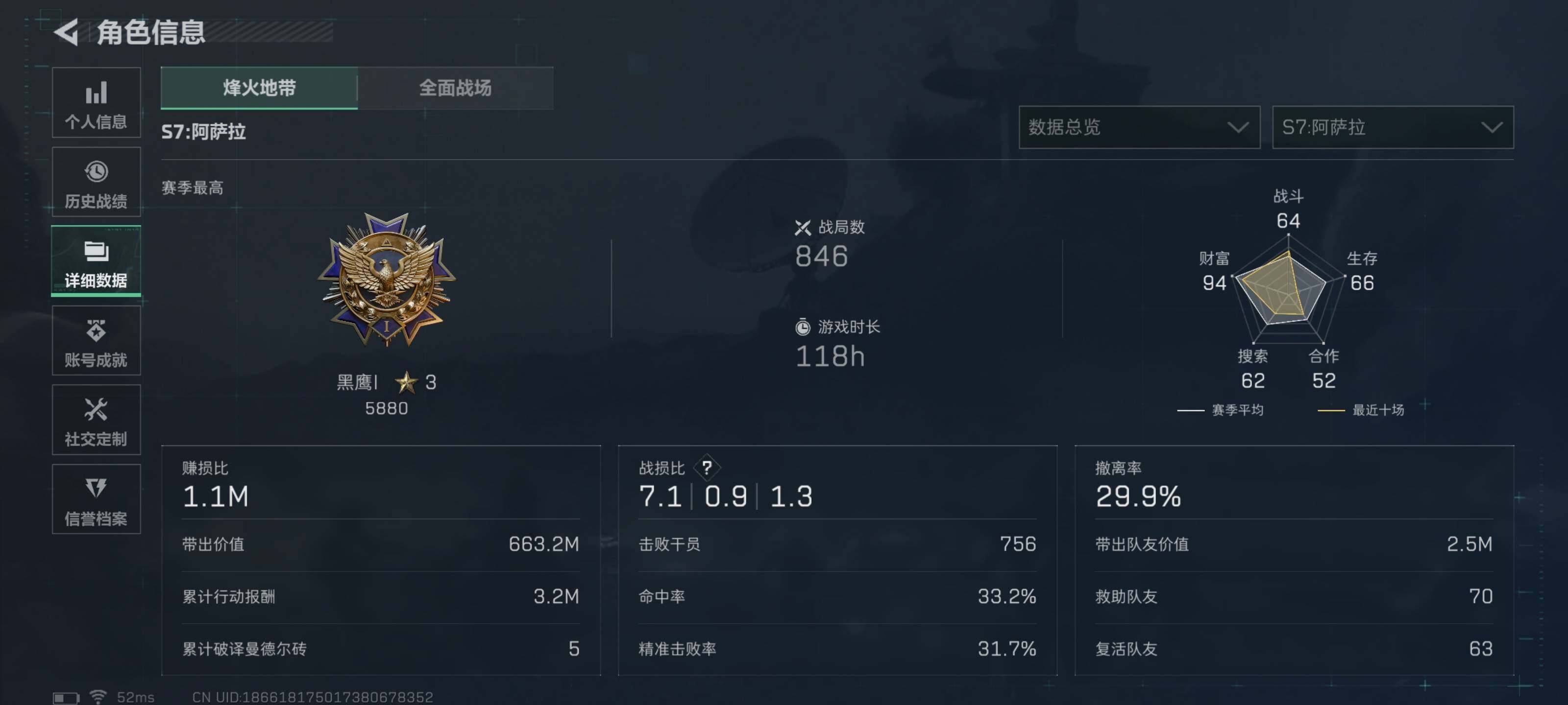 SJZQM426686三角洲行动账号详情图5