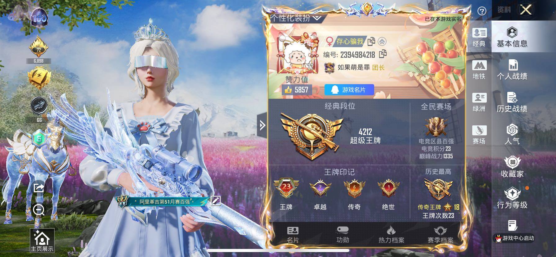 HPCMW458448和平精英账号详情图2