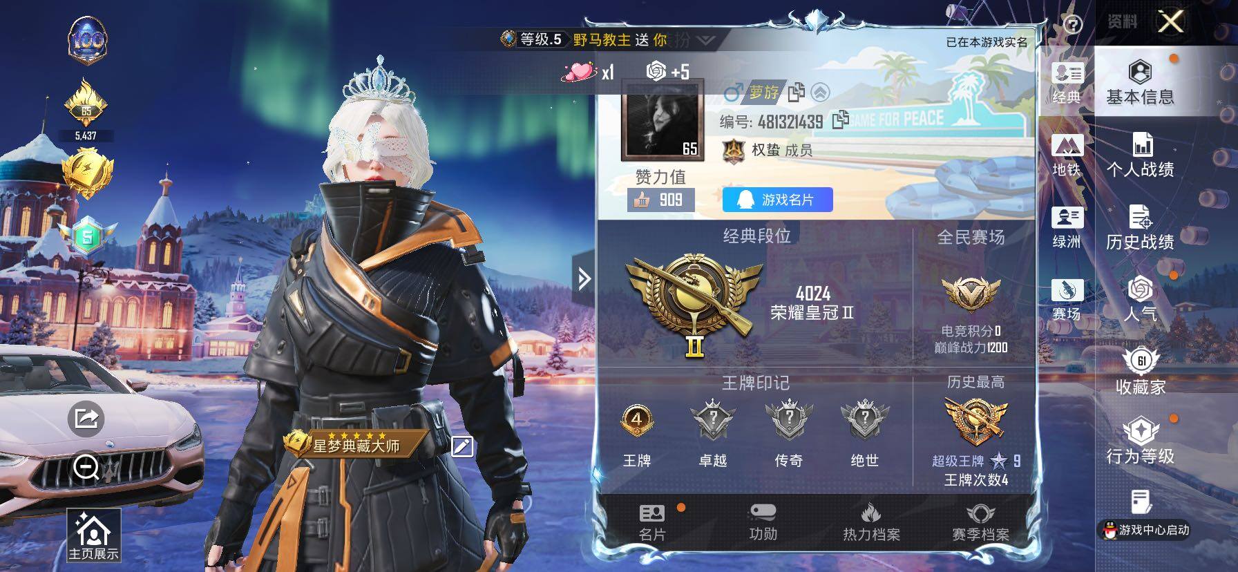 HPCMW458411和平精英账号详情图2