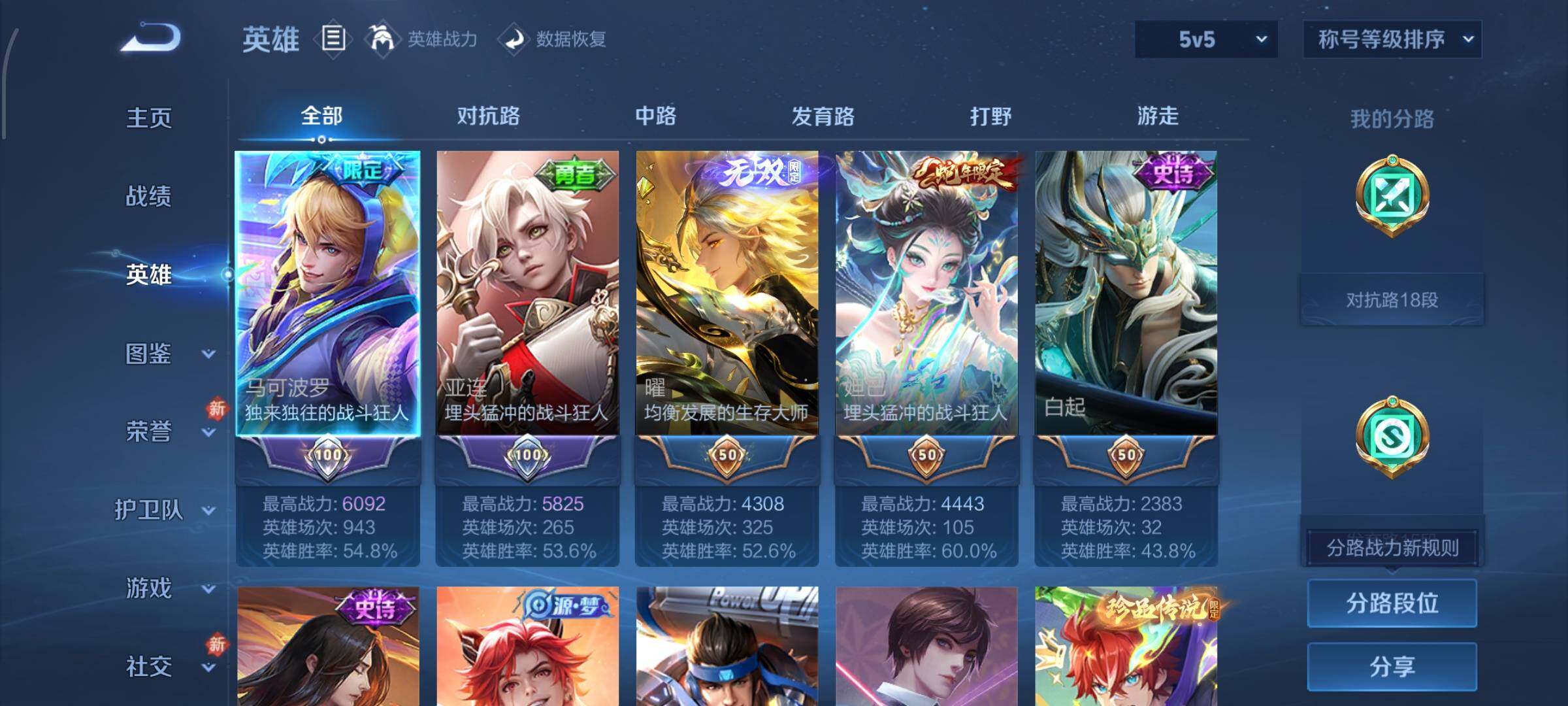 WZCMW4103233王者荣耀账号详情图3