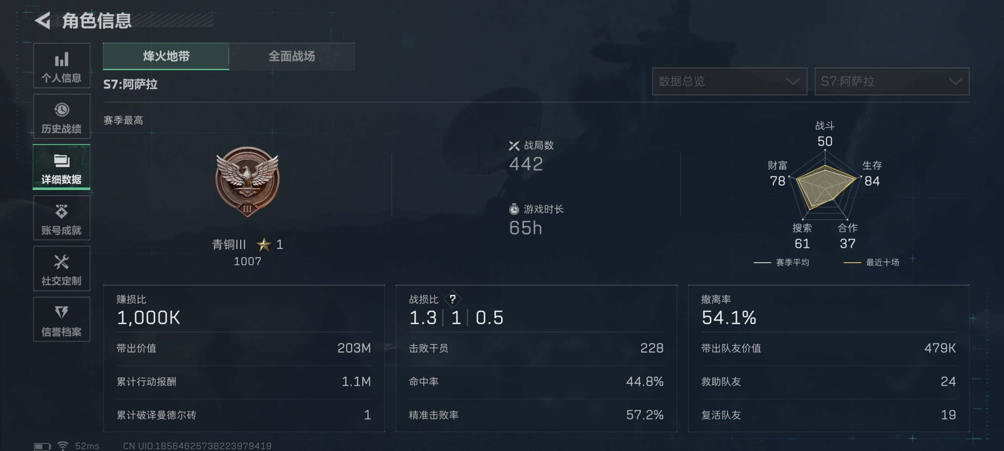 SJZQM426697三角洲行动账号详情图5