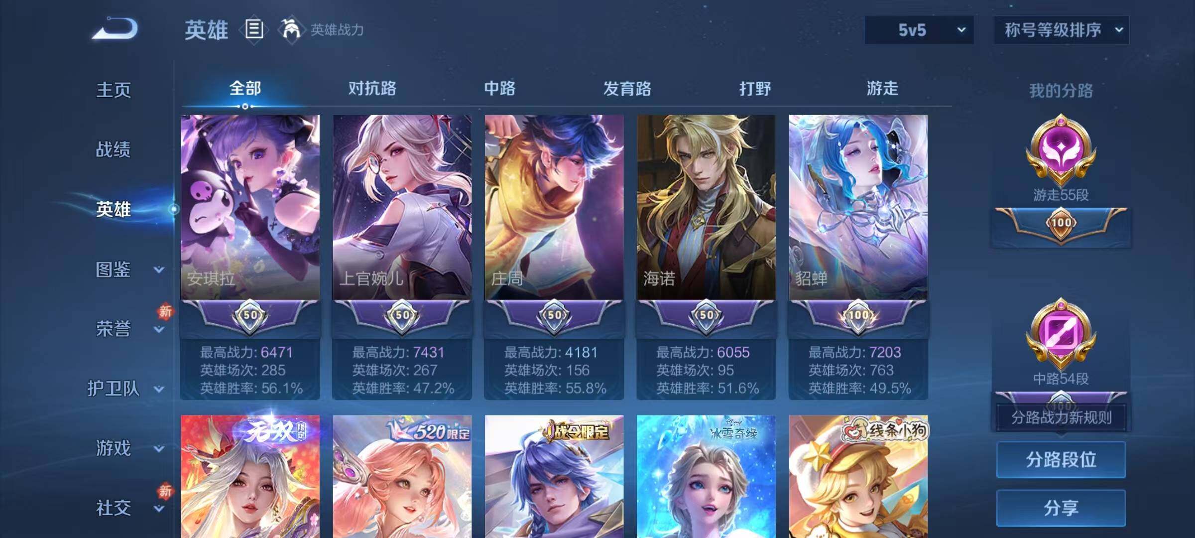 WZQM496303王者荣耀账号详情图14