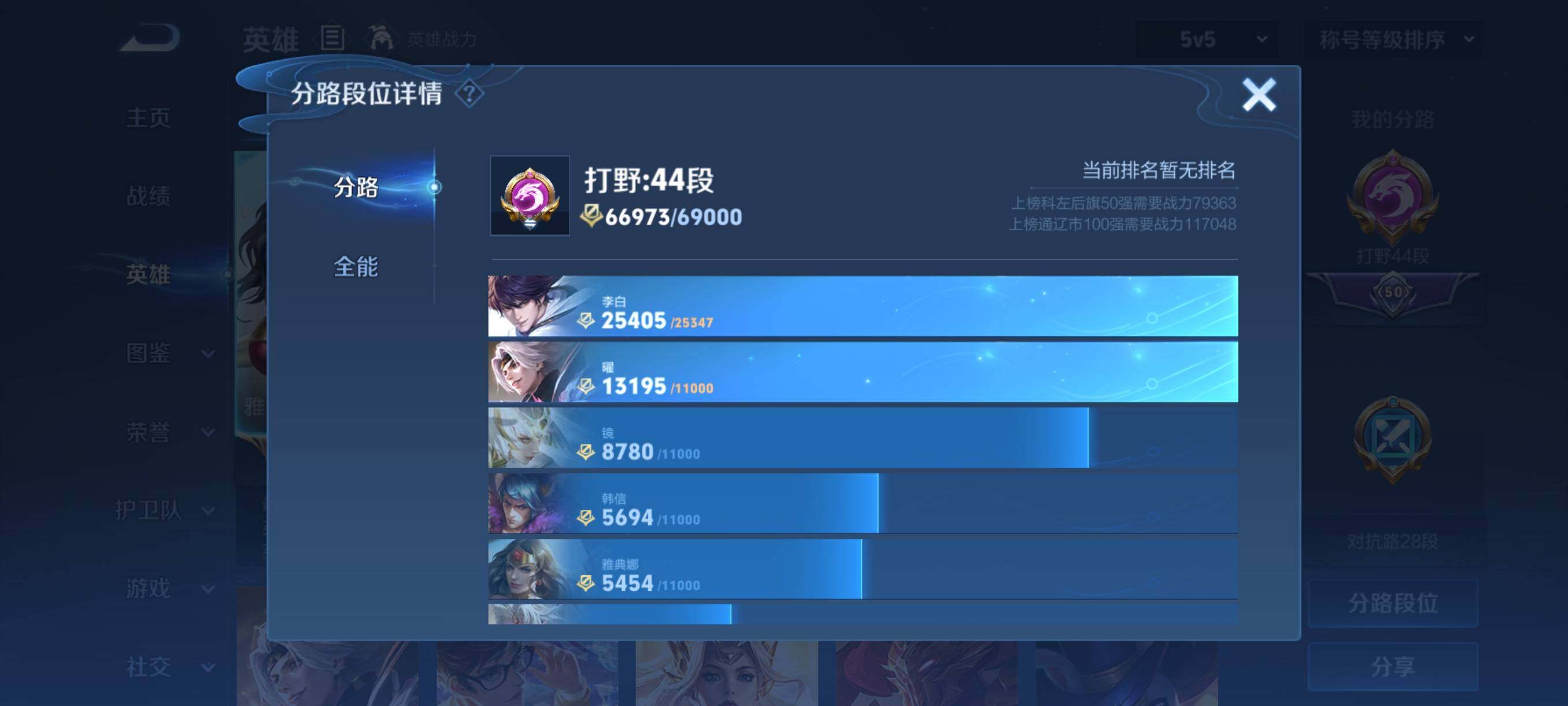 WZCMY487325王者荣耀账号详情图5 WZCMY487325王者荣耀账号详情图5