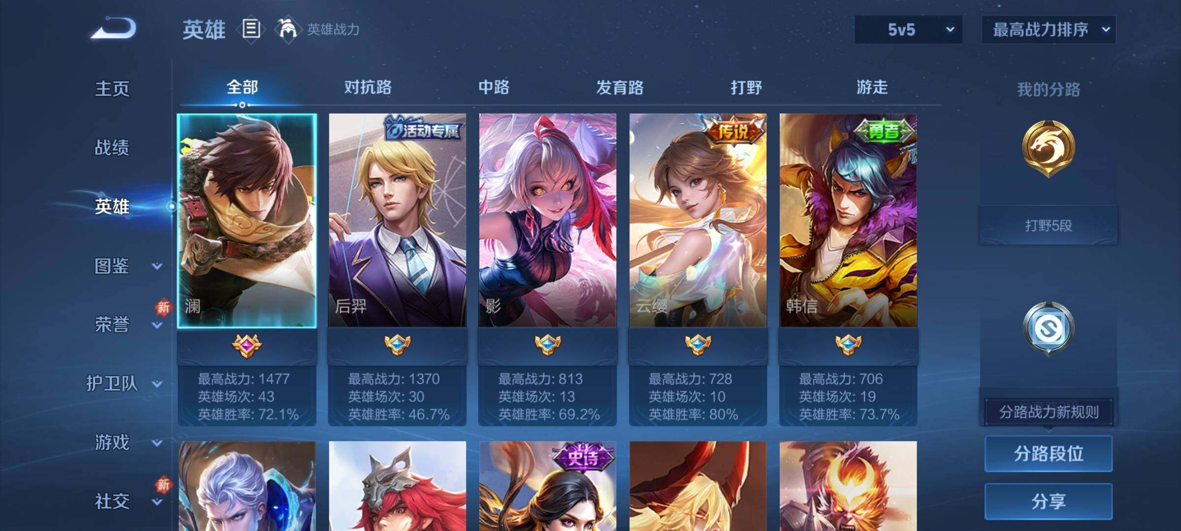 WZKG484304王者荣耀账号详情图8