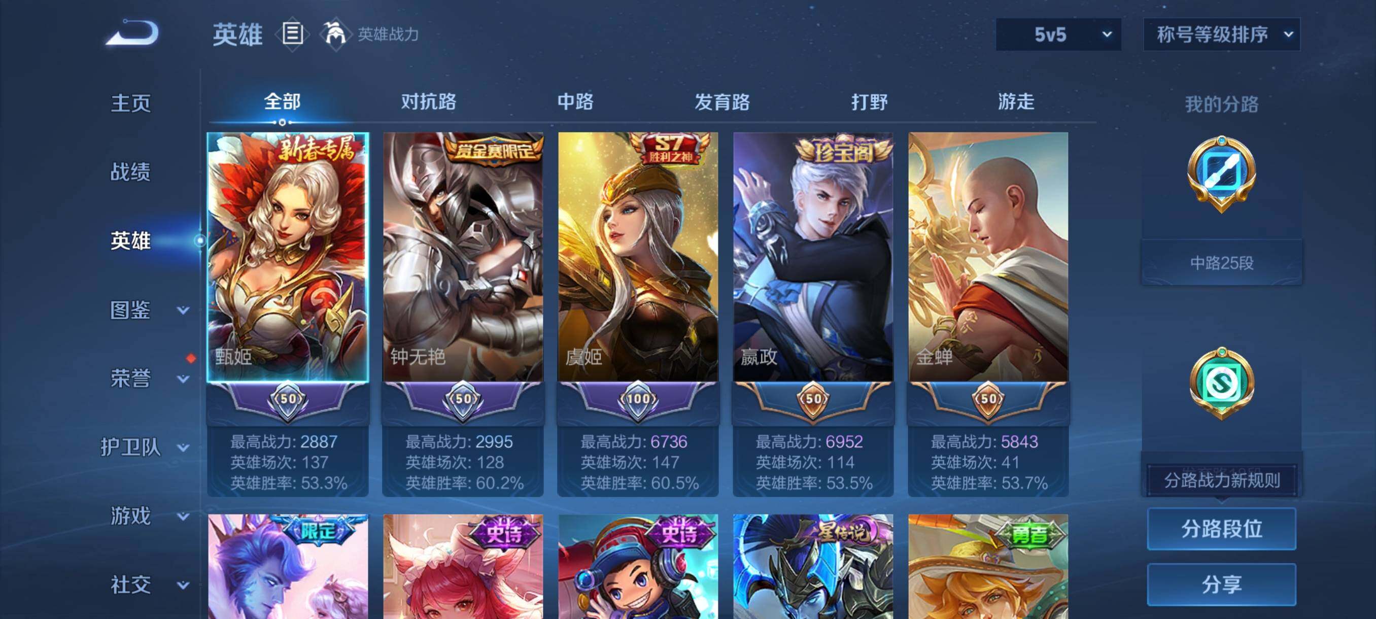 WZCMY487245王者荣耀账号详情图3