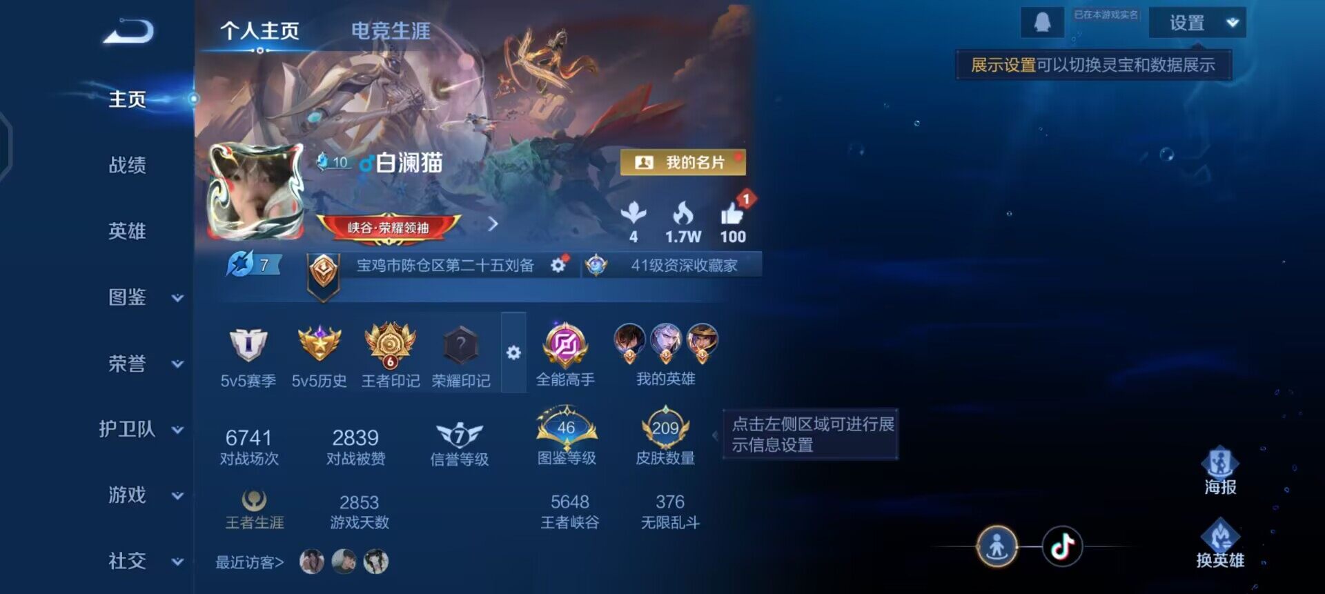 WZQM490331王者荣耀账号详情图3 WZQM490331王者荣耀账号详情图3