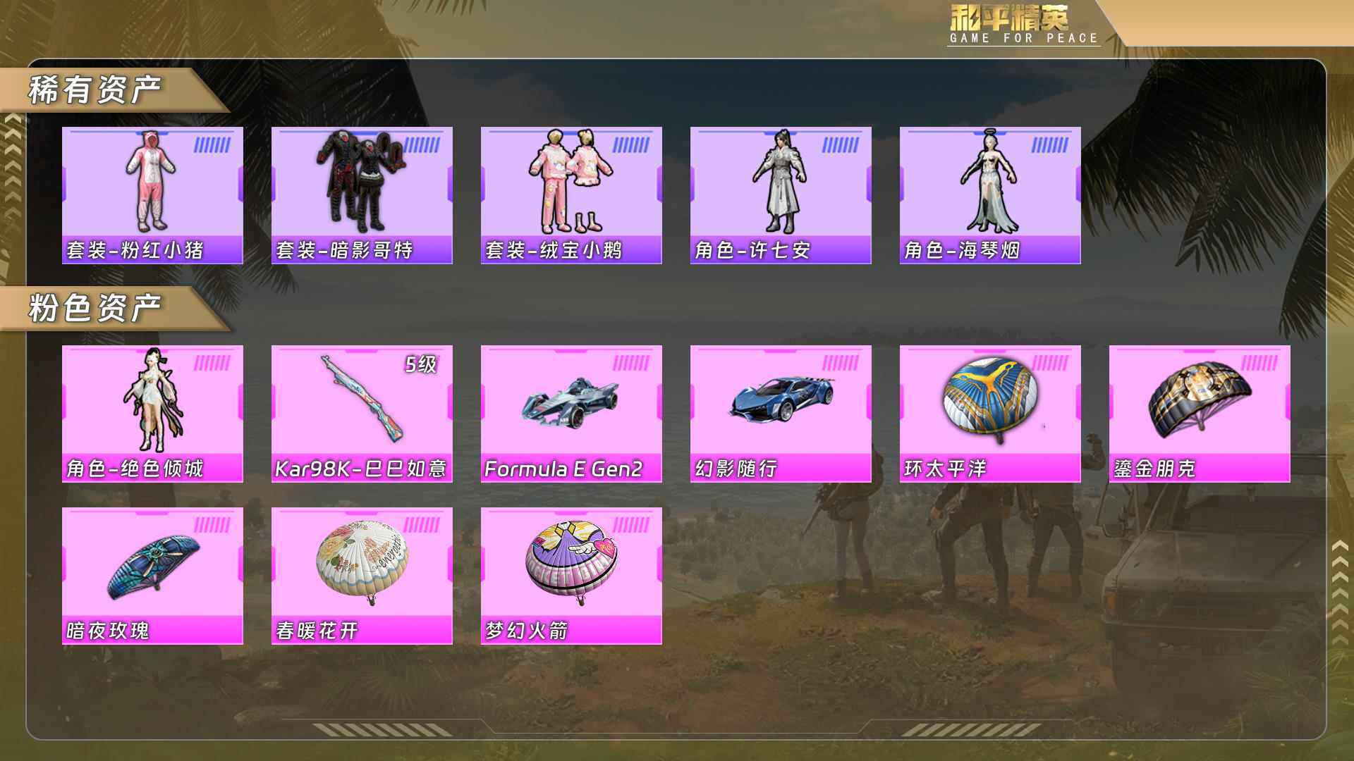 HPQM478466和平精英账号详情图5