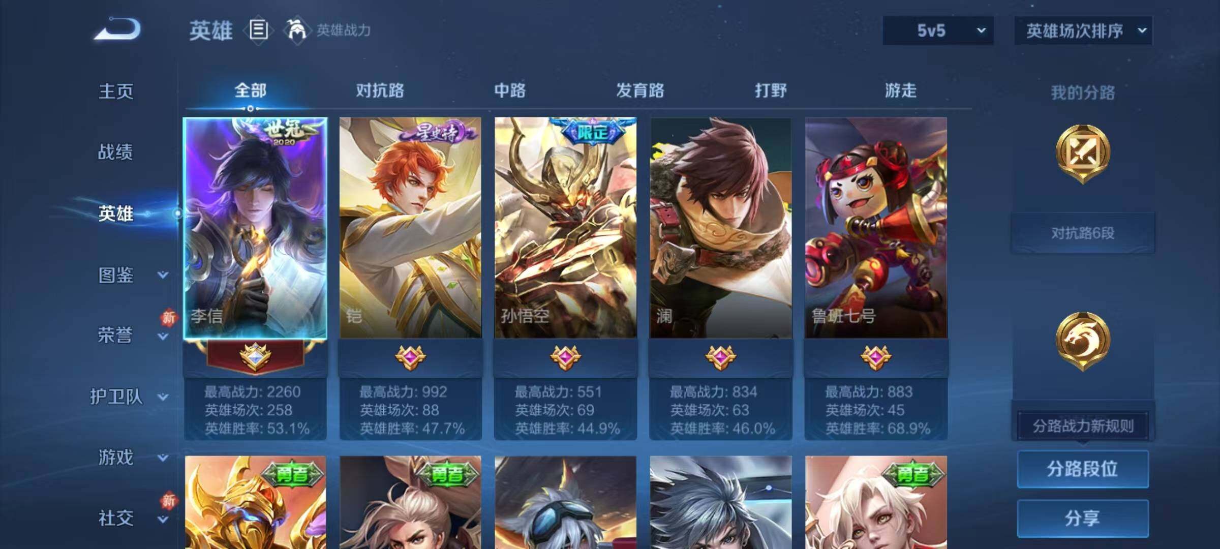 WZJZ496286王者荣耀账号详情图4