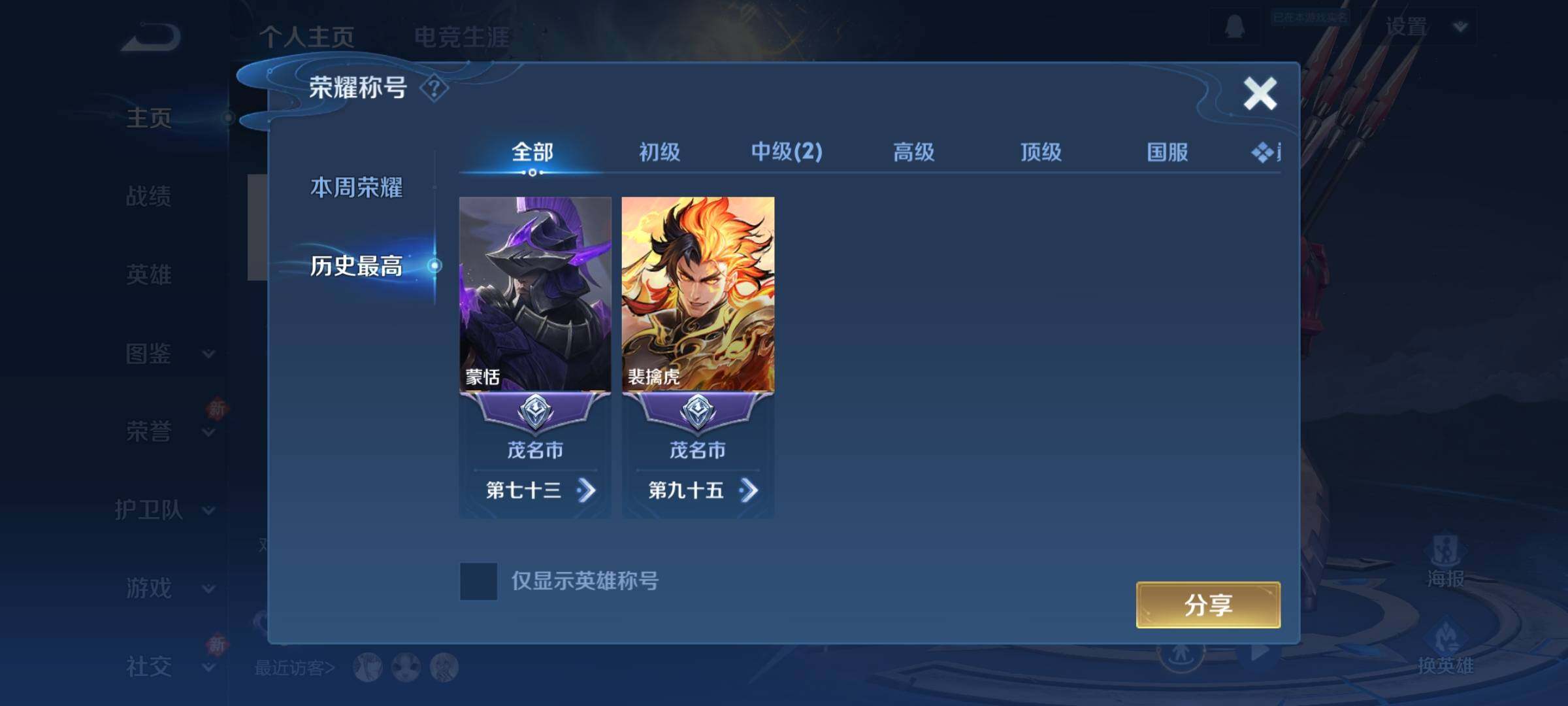 WZKG497363王者荣耀账号详情图8