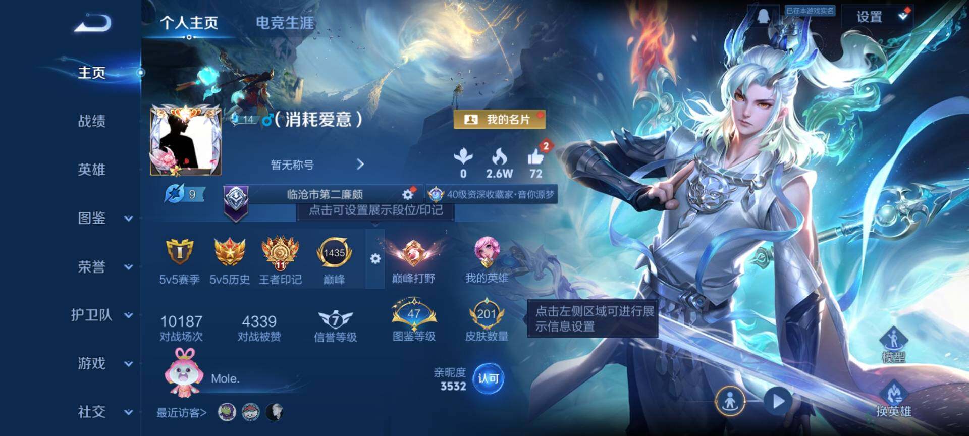 WZCMW485185王者荣耀账号详情图2 WZCMW485185王者荣耀账号详情图2