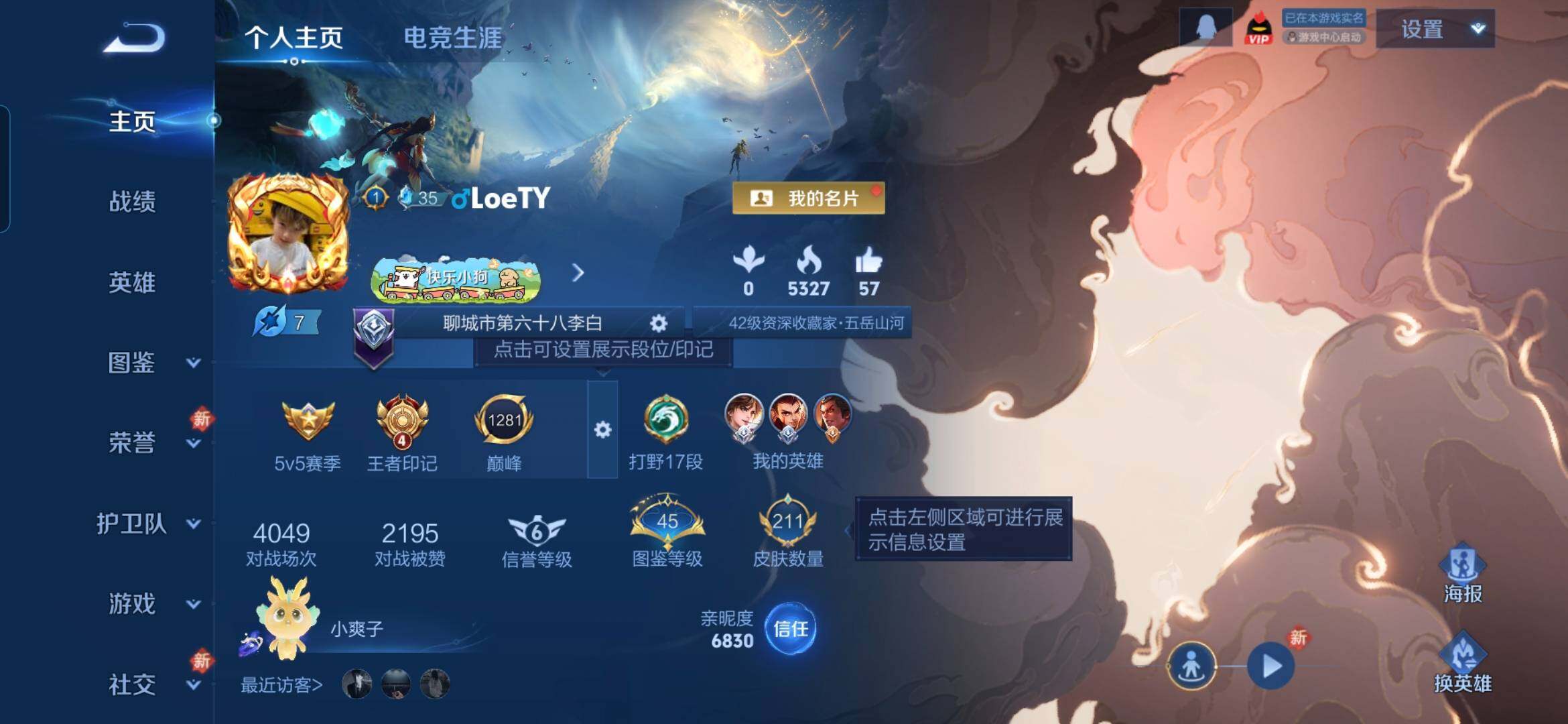 WZQM492774王者荣耀账号详情图4