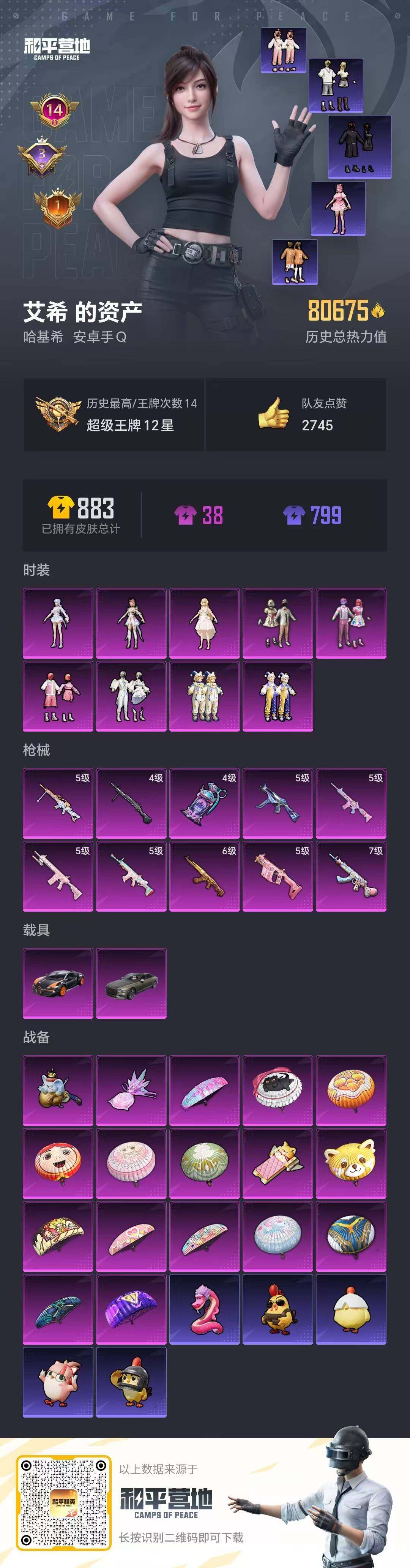 HPCMW468745和平精英账号详情图16