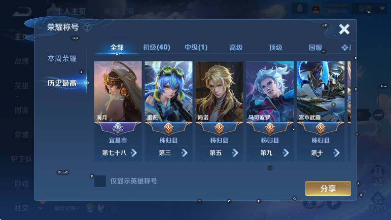 WZCMW4119007王者荣耀账号详情图9