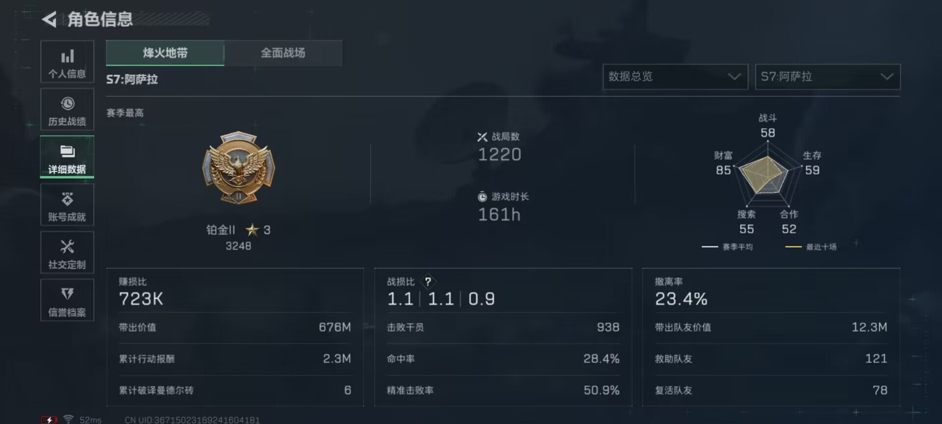 SJZEY423463三角洲行动账号详情图21