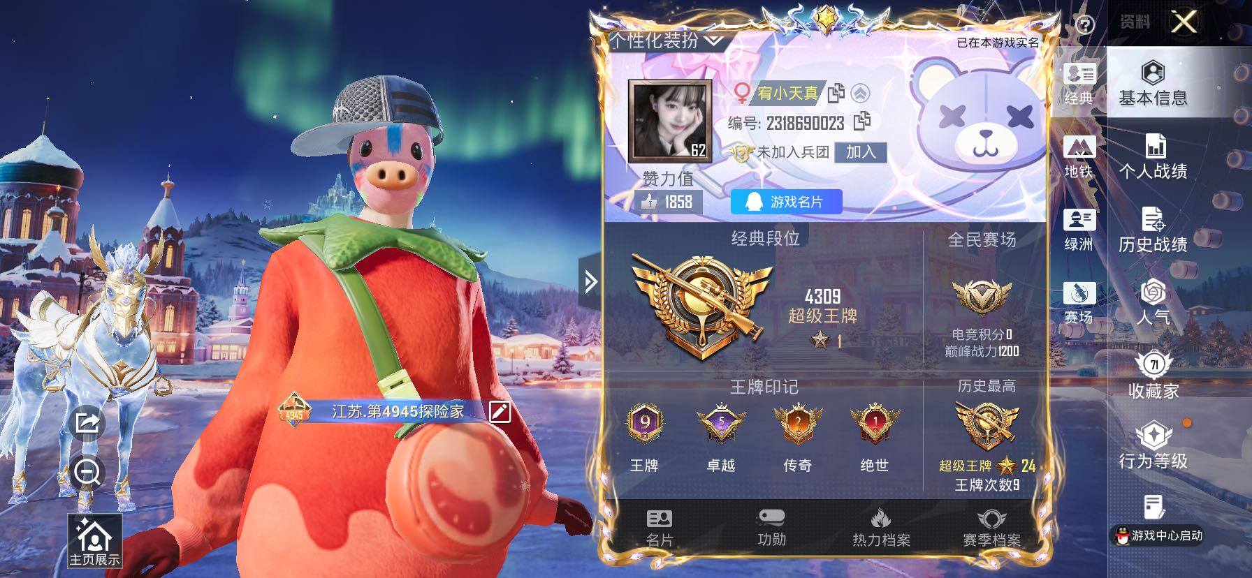 HPCMW458575和平精英账号详情图2