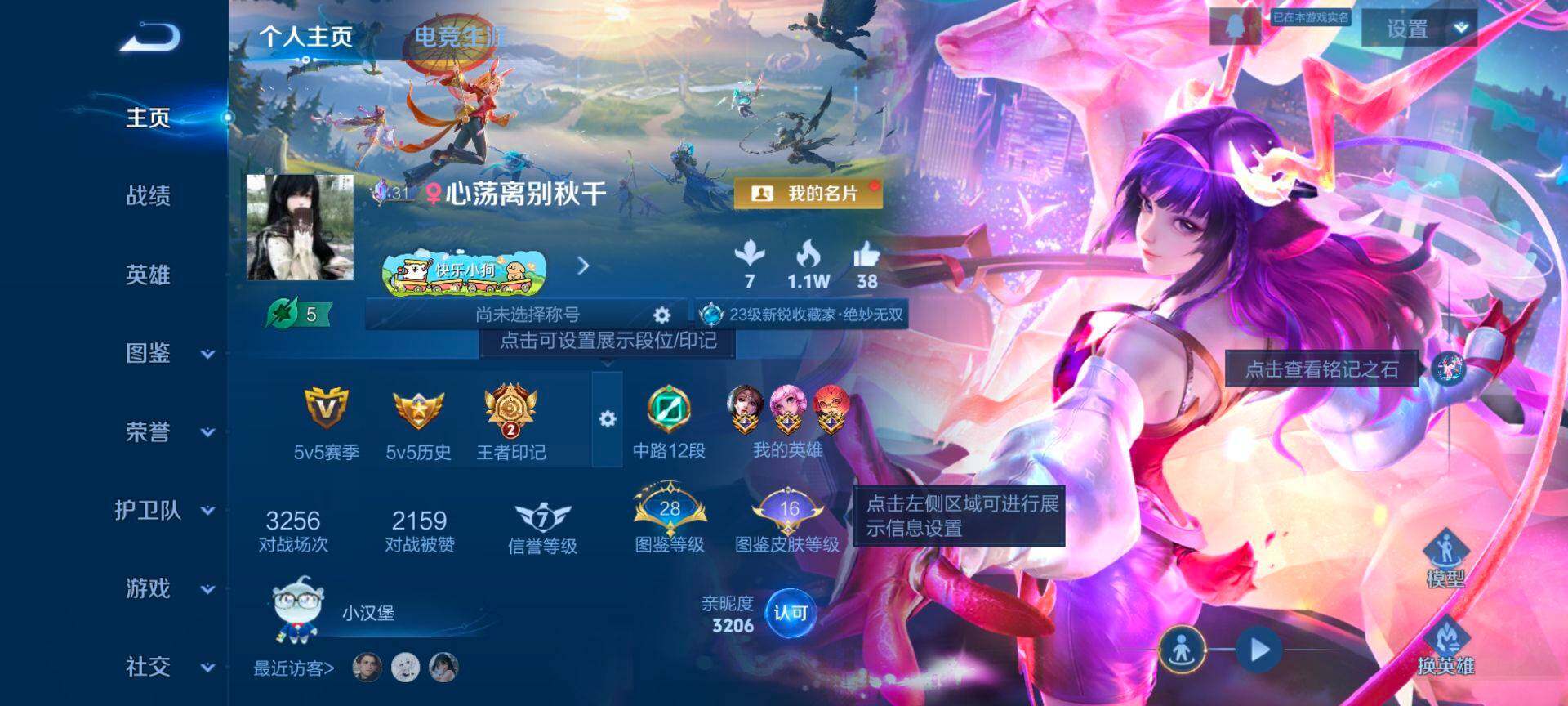 WZQM487336王者荣耀账号详情图3