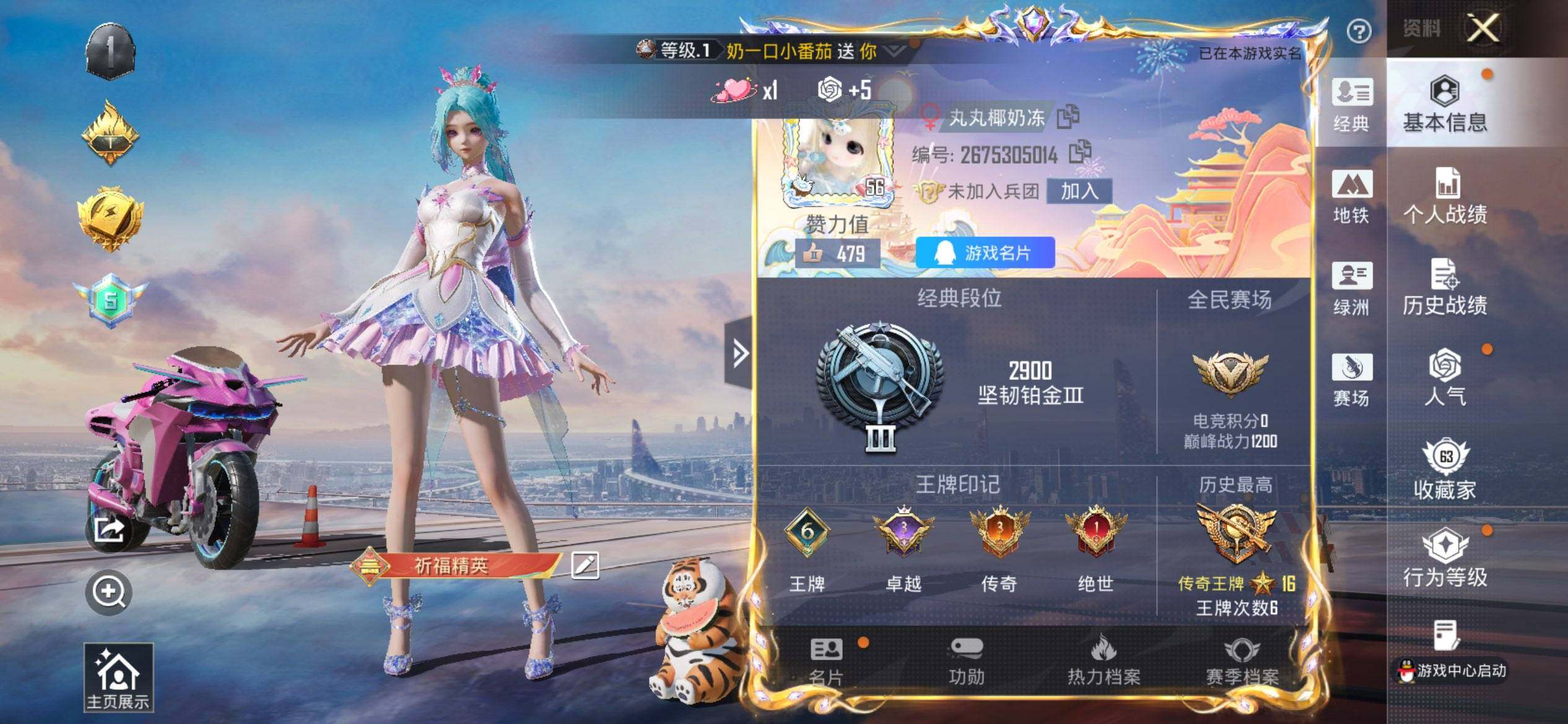 HPCMW469747和平精英账号详情图2