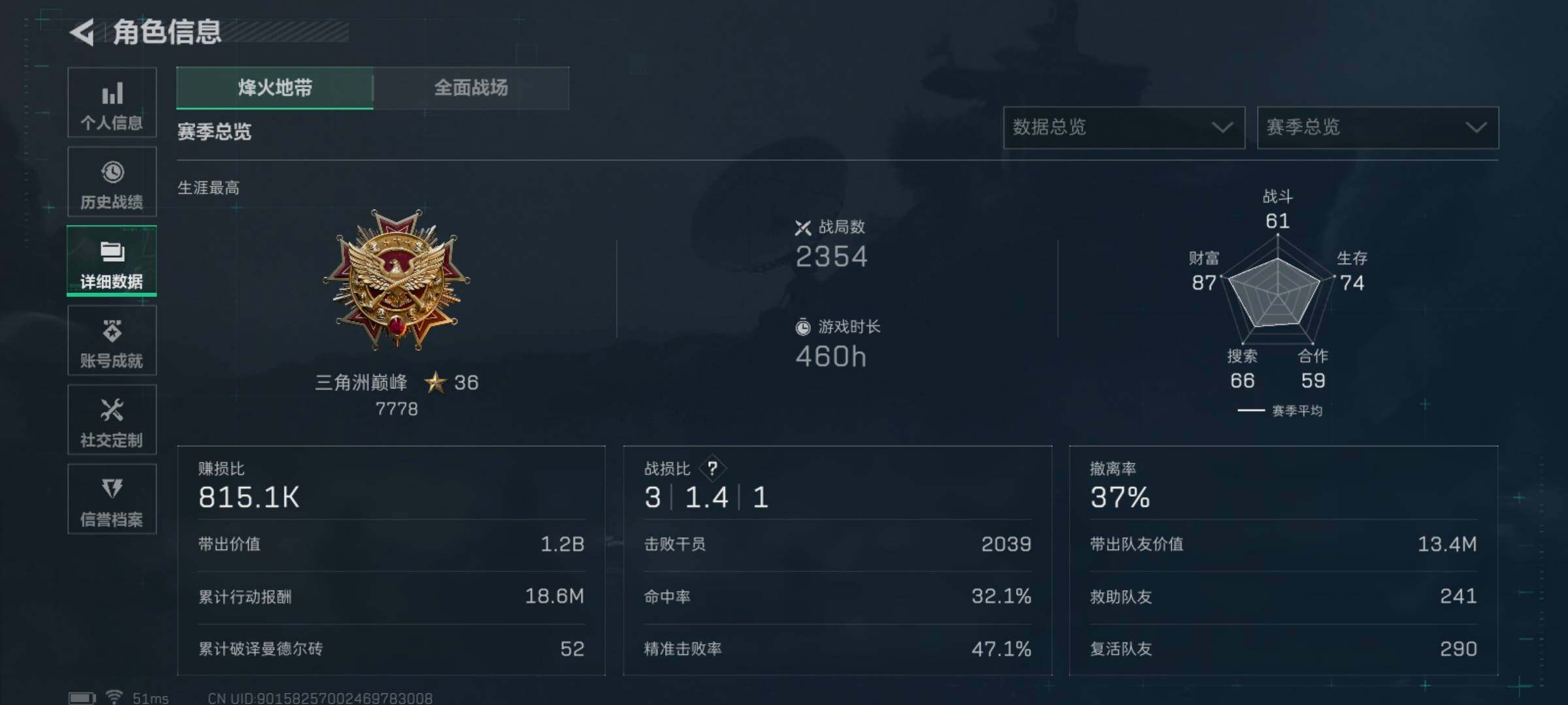 SJZCMW427707三角洲行动账号详情图6