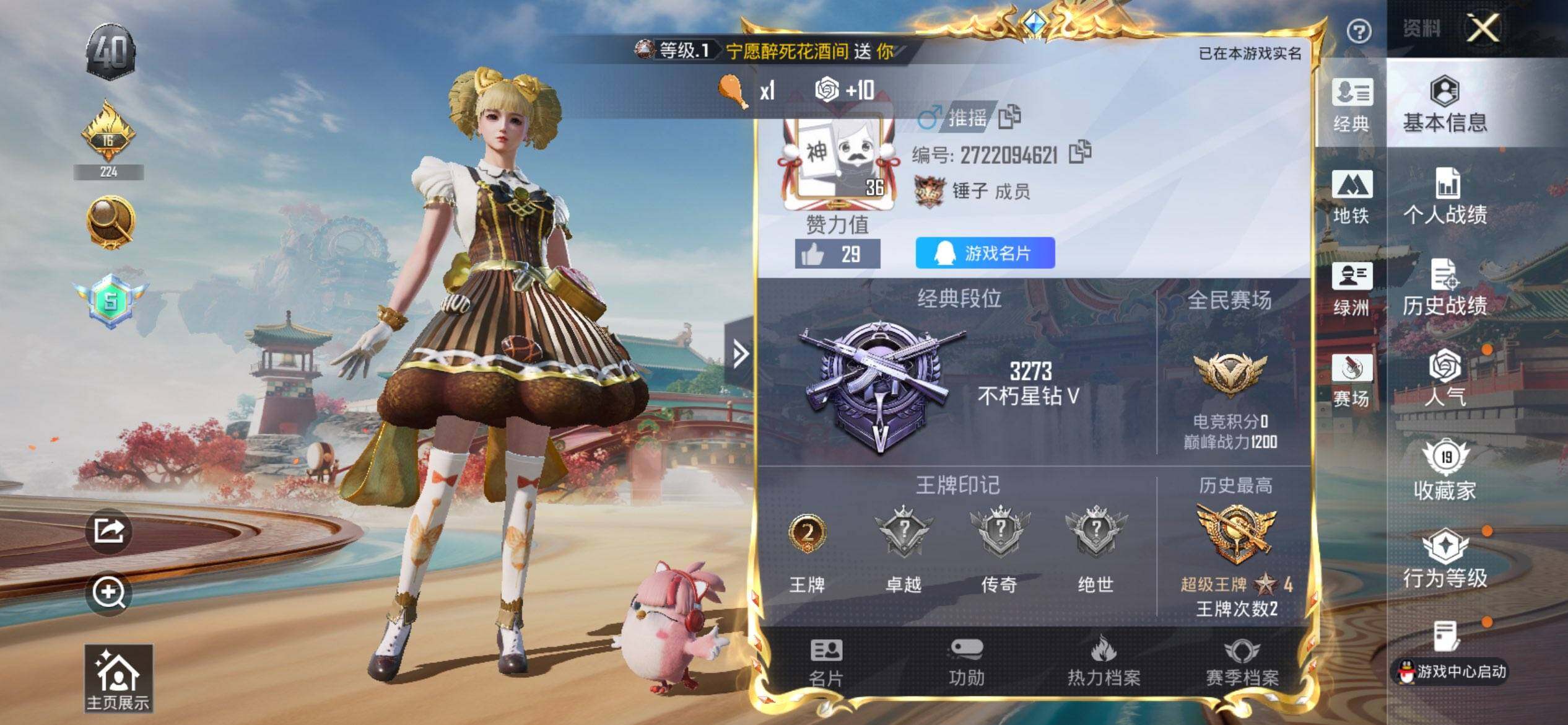 HPQM447245和平精英账号详情图3