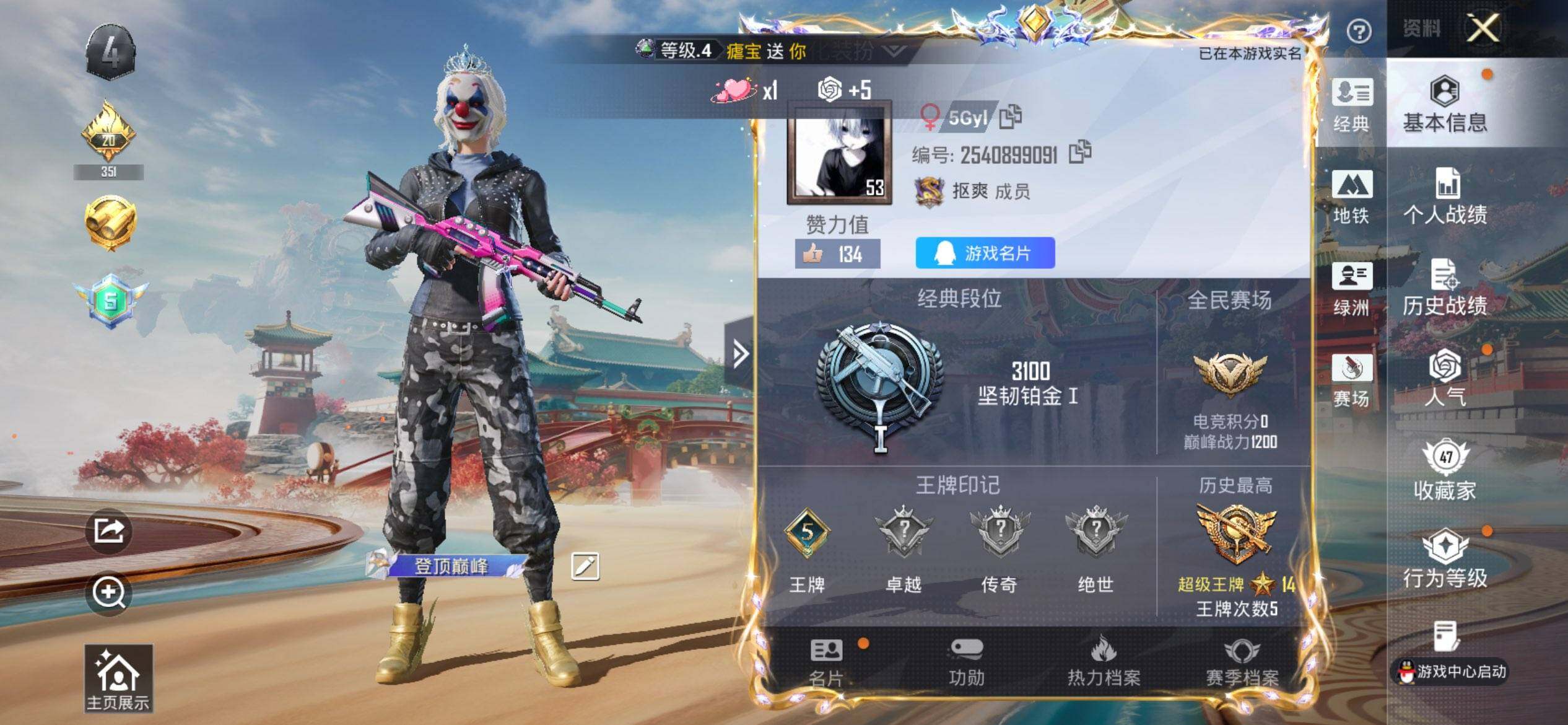 HPCMW454536和平精英账号详情图2