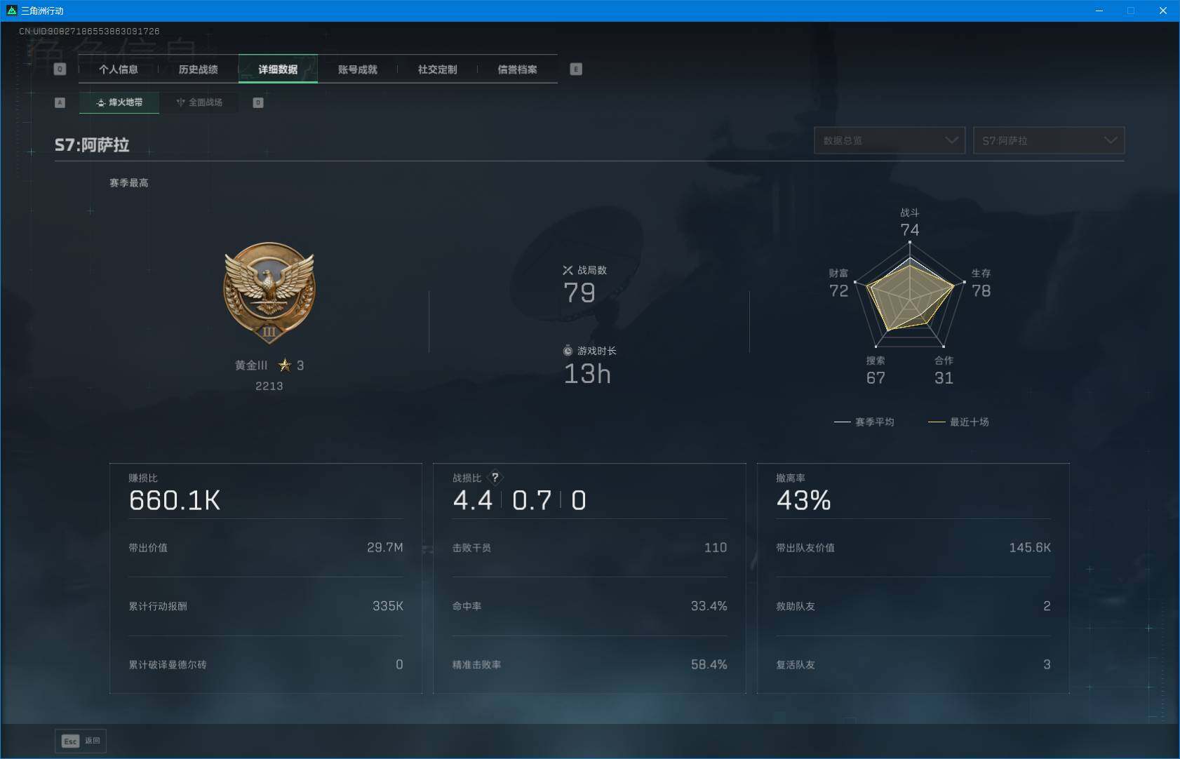 SJZQM424648三角洲行动账号详情图5