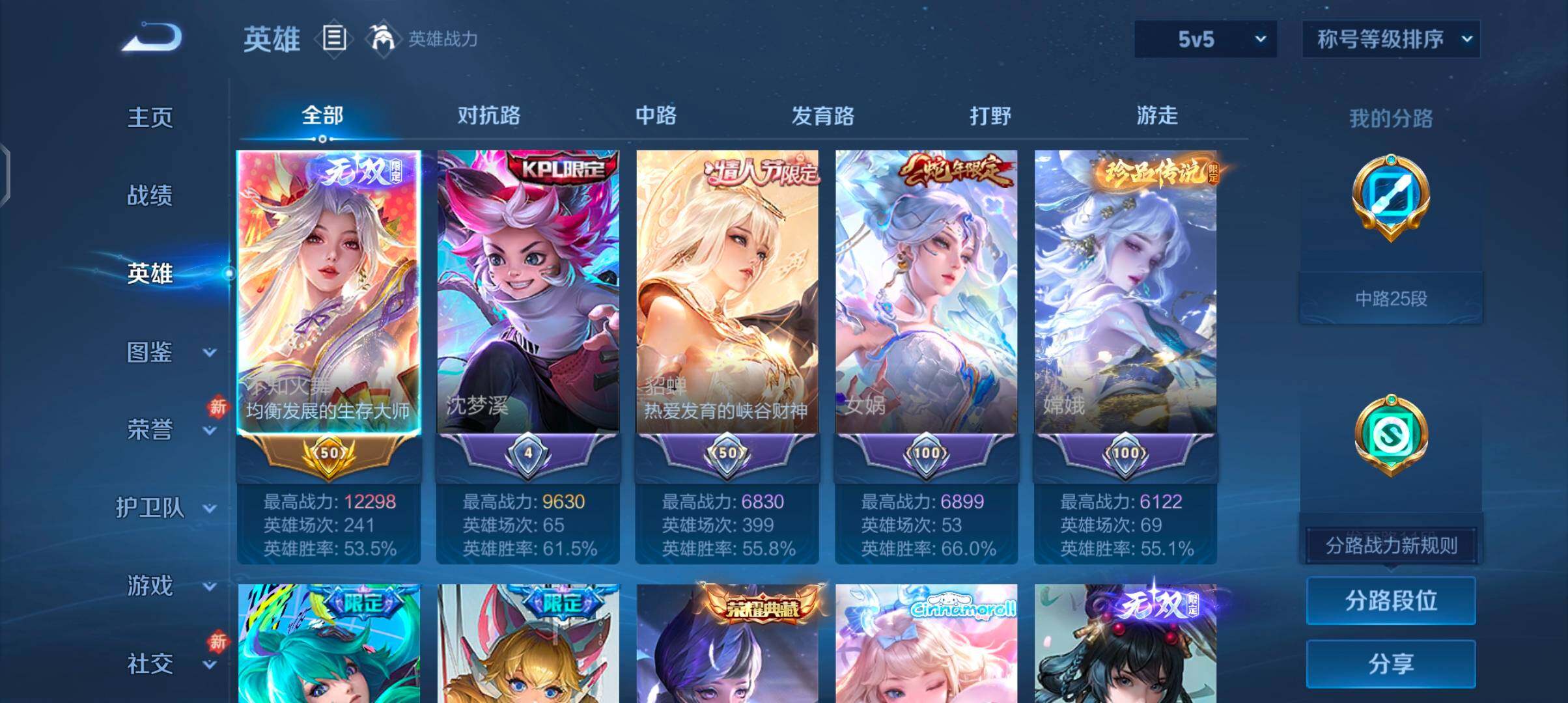 WZCMW4103327王者荣耀账号详情图3