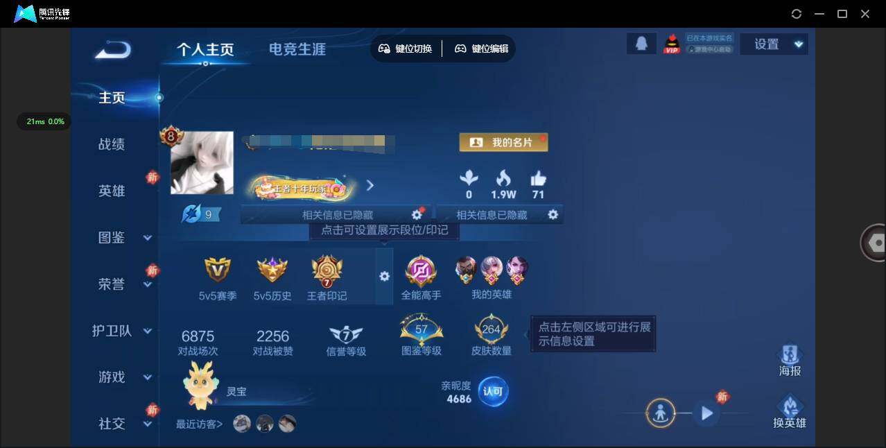 WZQM493393王者荣耀账号详情图3