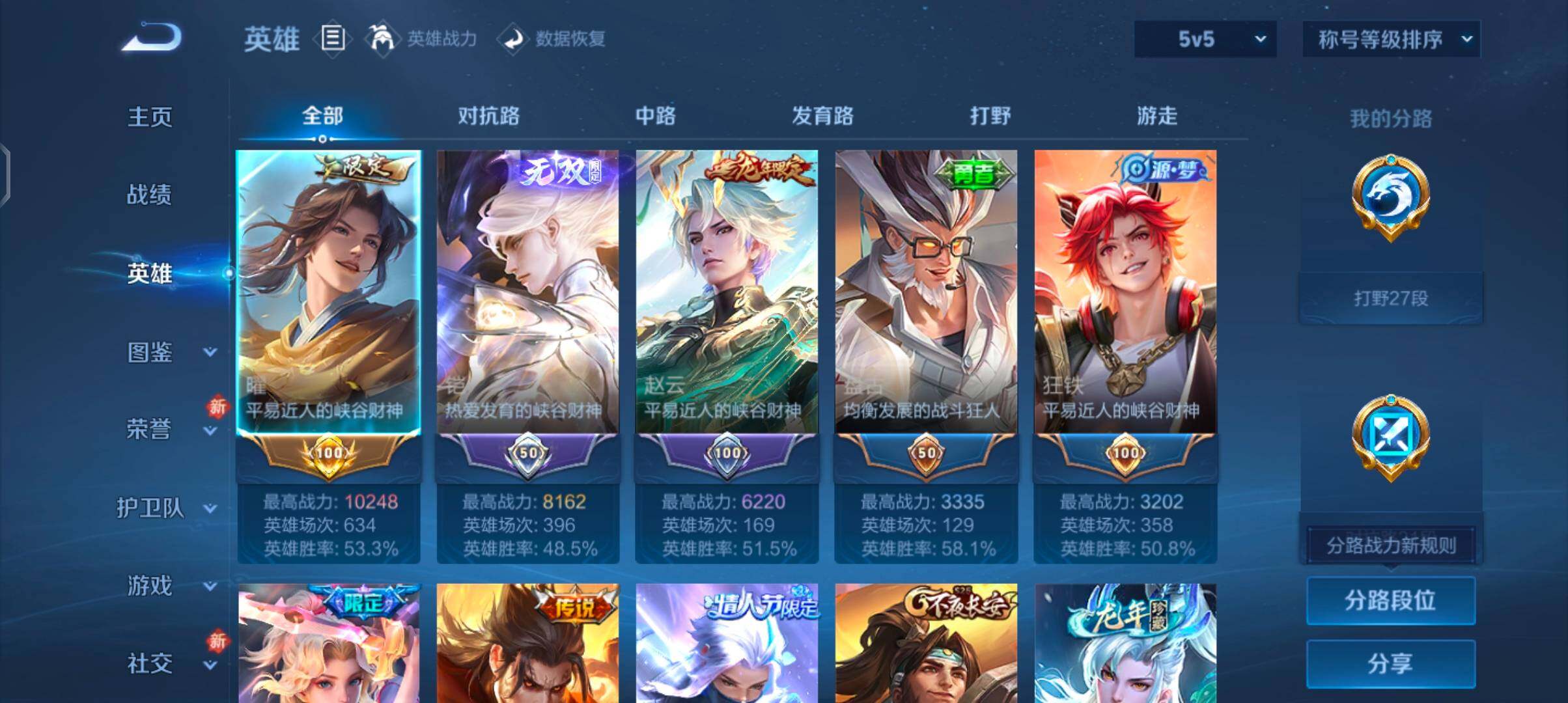 WZCMW4103383王者荣耀账号详情图3 WZCMW4103383王者荣耀账号详情图3