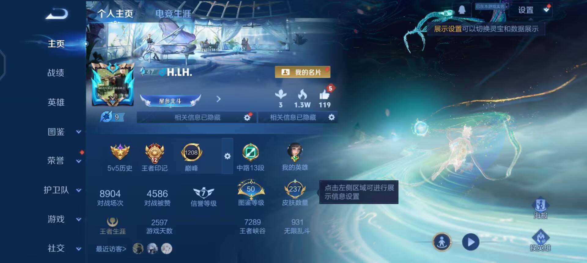 WZQM4110584王者荣耀账号详情图3