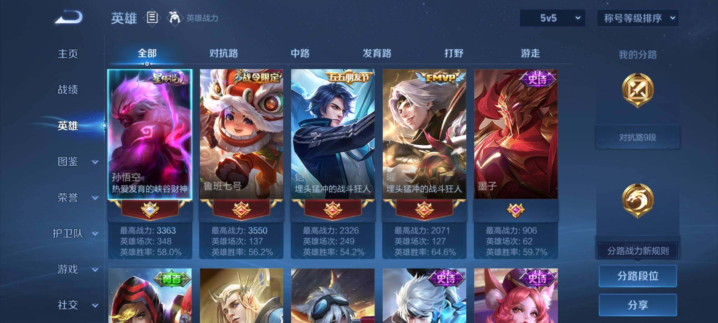 WZCMY494265王者荣耀账号详情图5