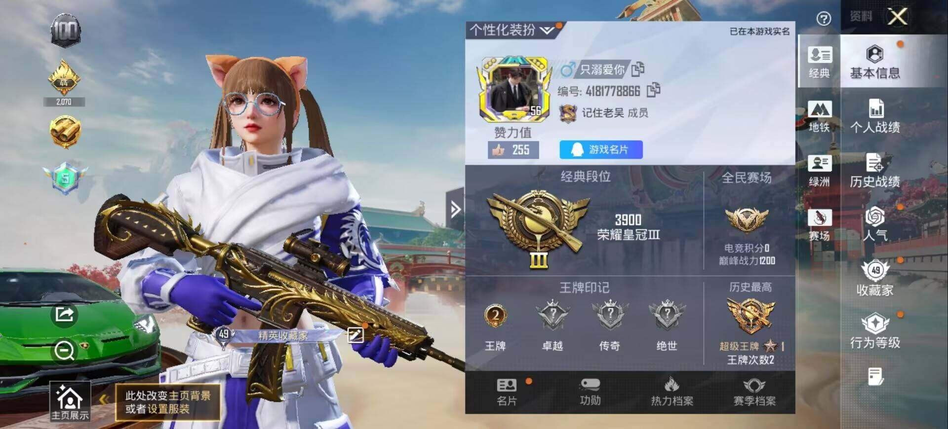 HPQM478576和平精英账号详情图3