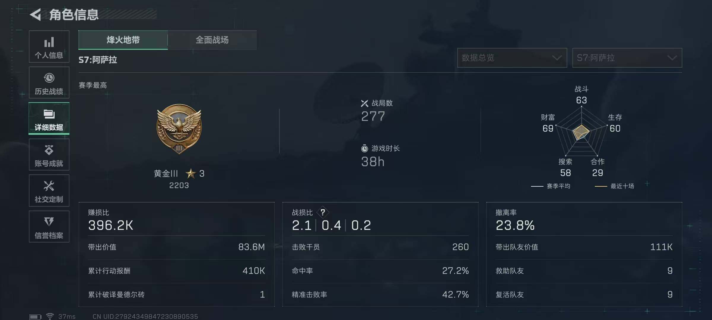 SJZQM429750三角洲行动账号详情图9