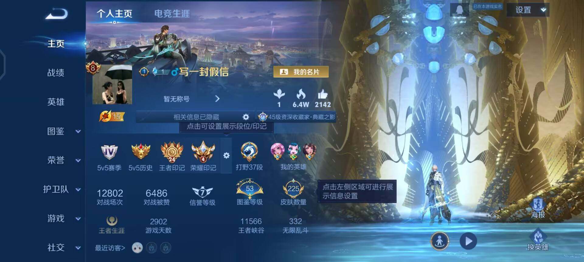 WZQM497904王者荣耀账号详情图3