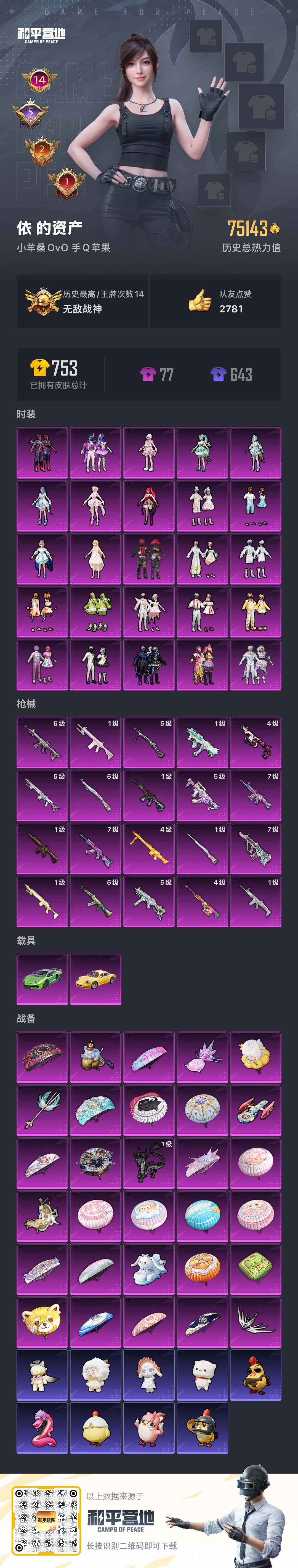 HPLX463323和平精英账号详情图6