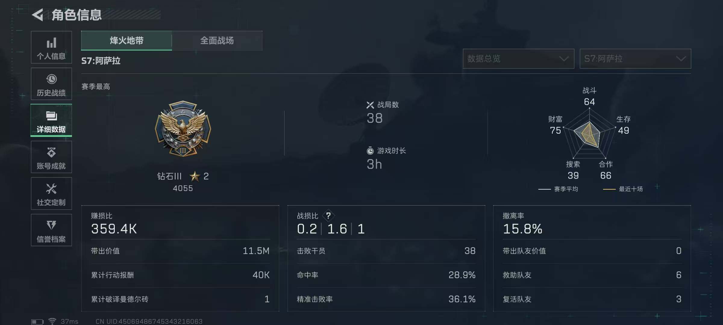 SJZEY425726三角洲行动账号详情图4