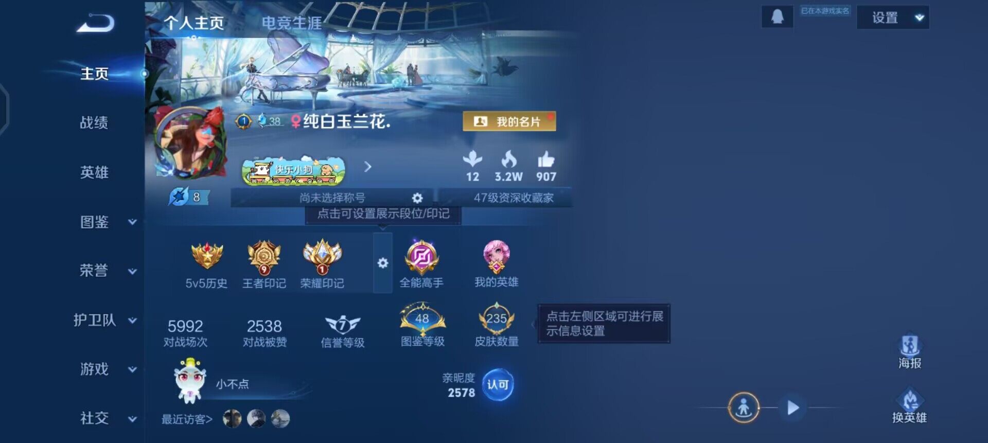 WZQM497971王者荣耀账号详情图3