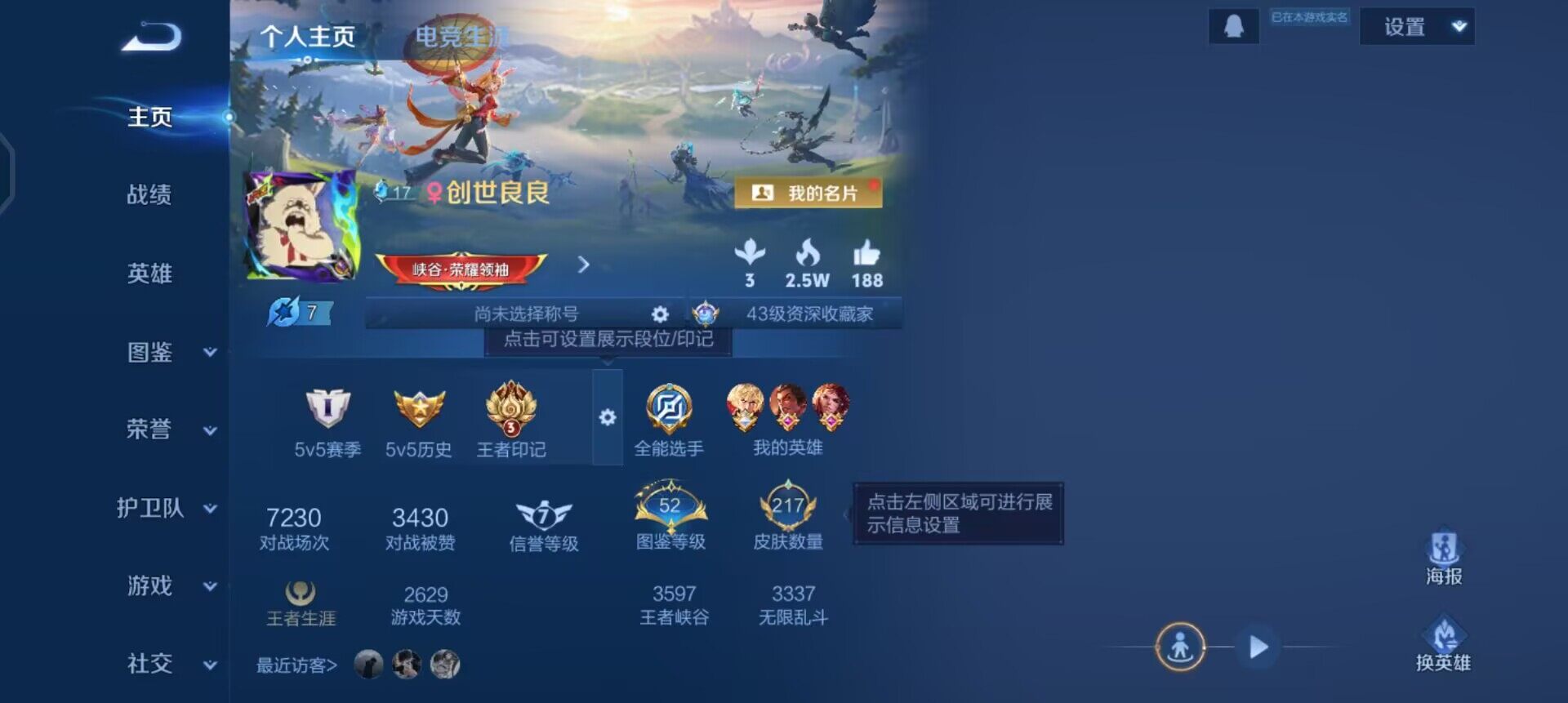 WZQM497867王者荣耀账号详情图3