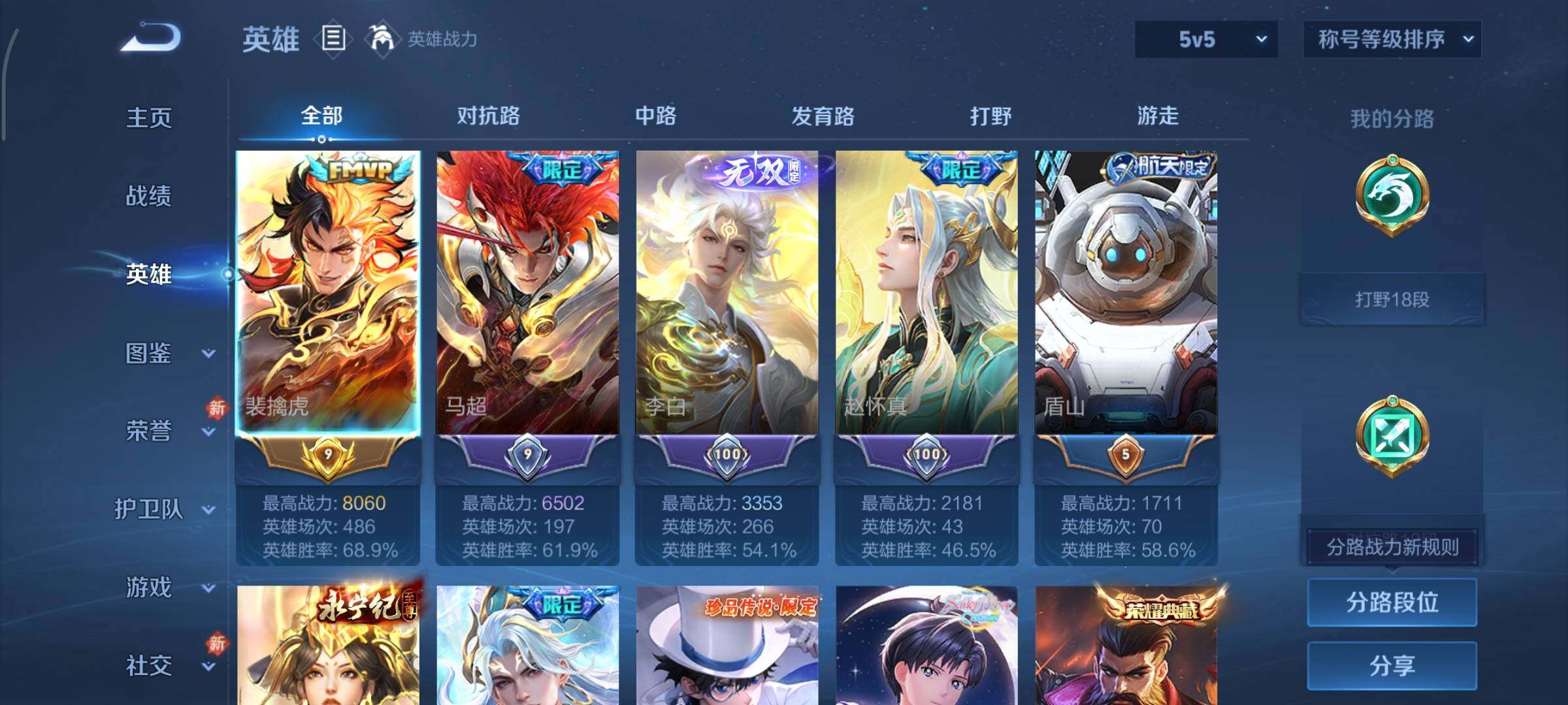 WZCMY498106王者荣耀账号详情图5